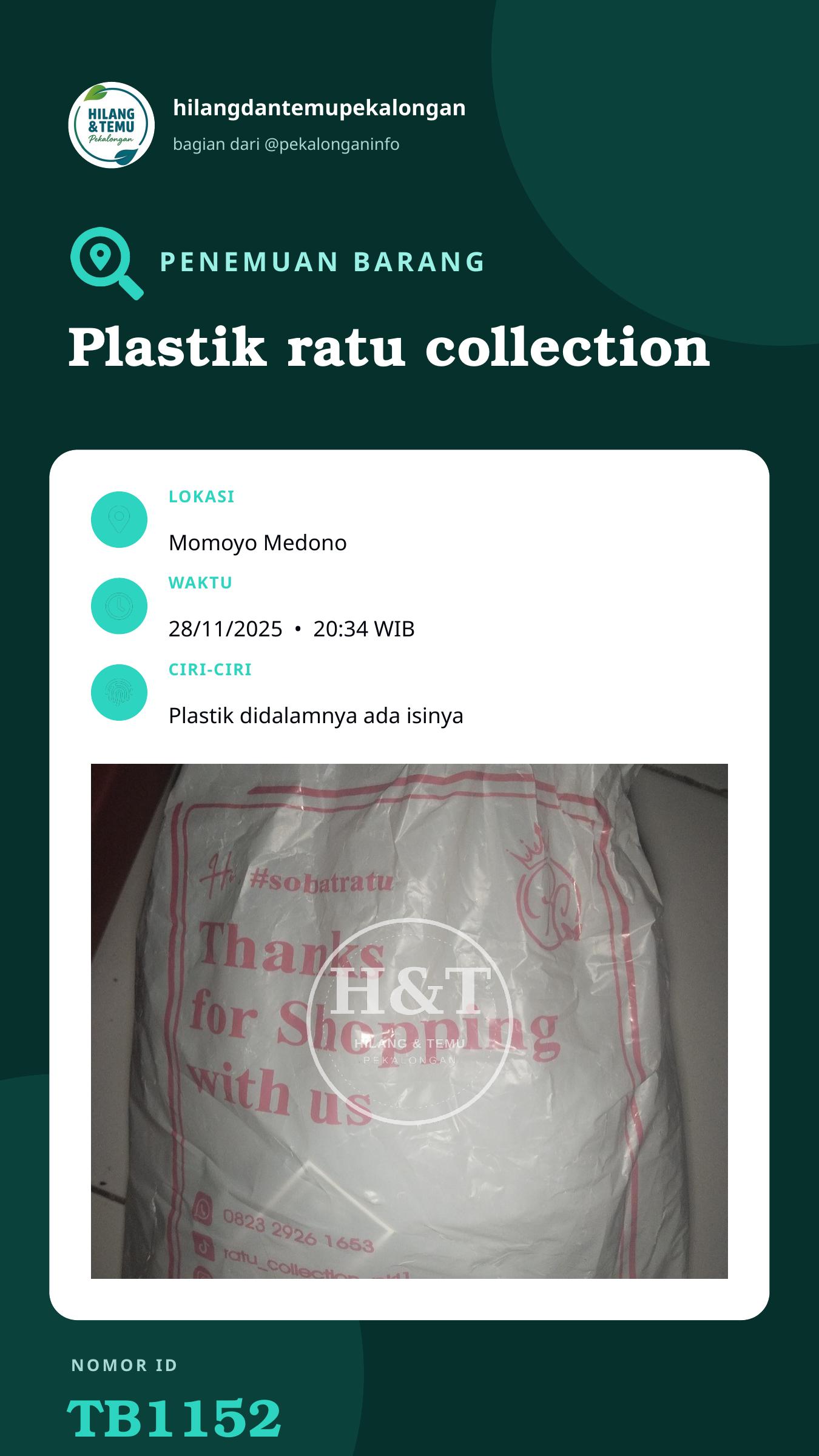 Story 9:16 laporan Plastik ratu collection