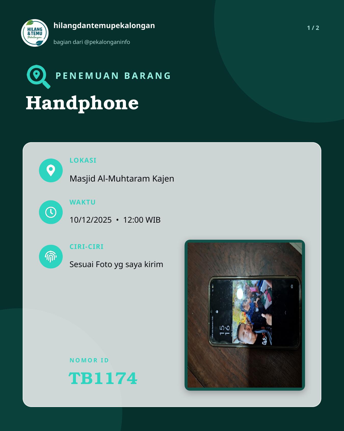 Slide 1 laporan Handphone
