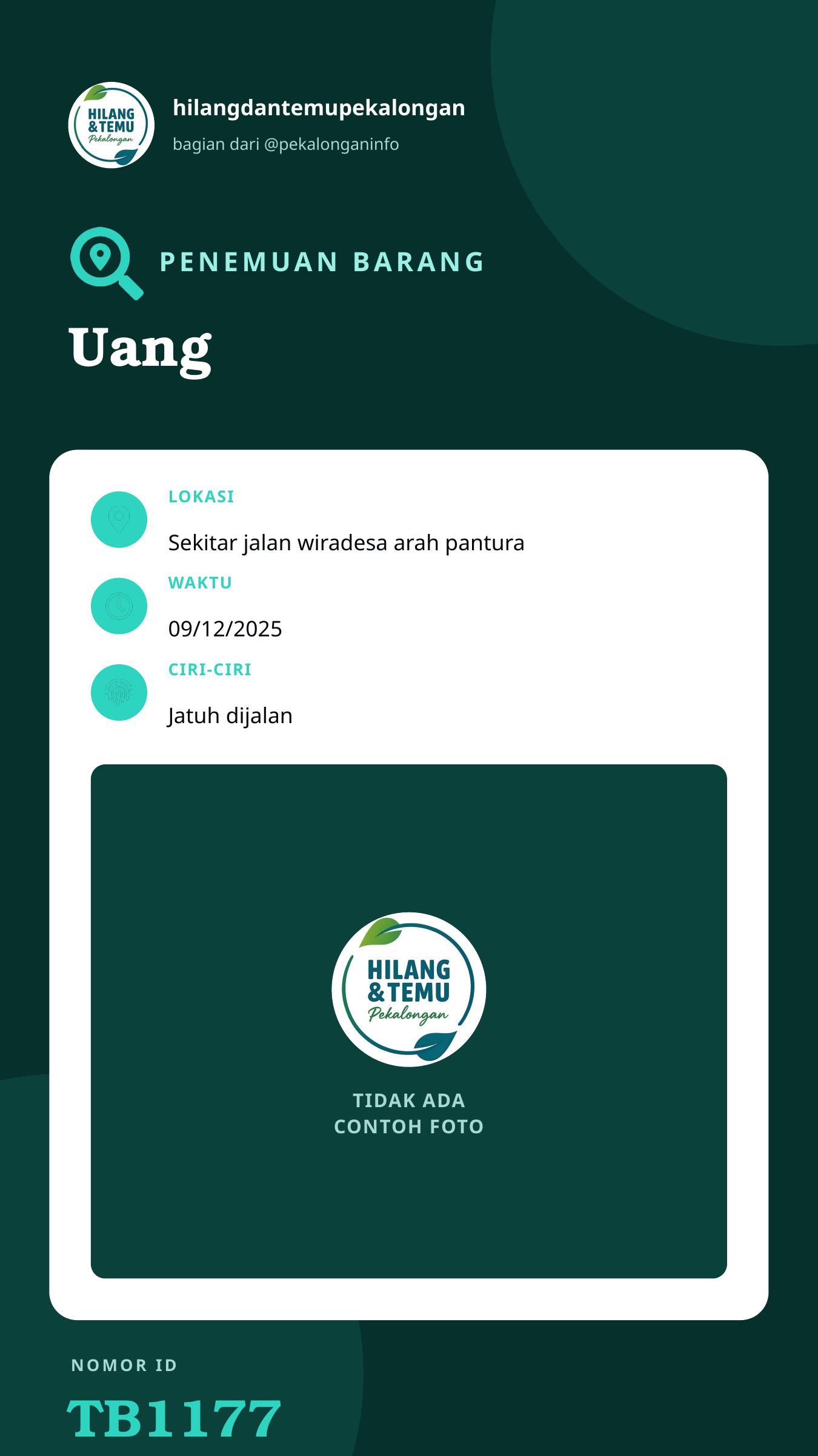 Story 9:16 laporan Uang