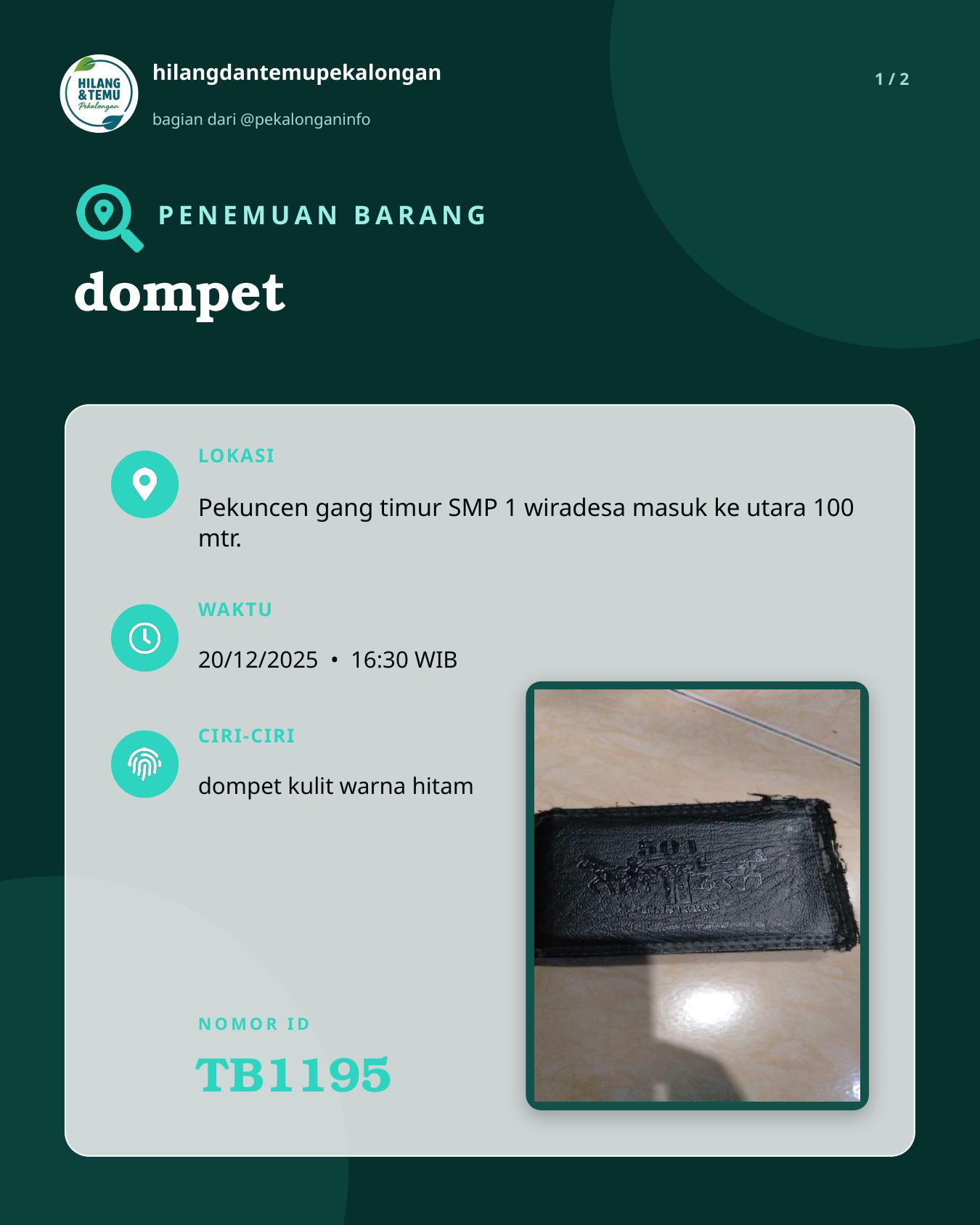 Slide 1 laporan dompet