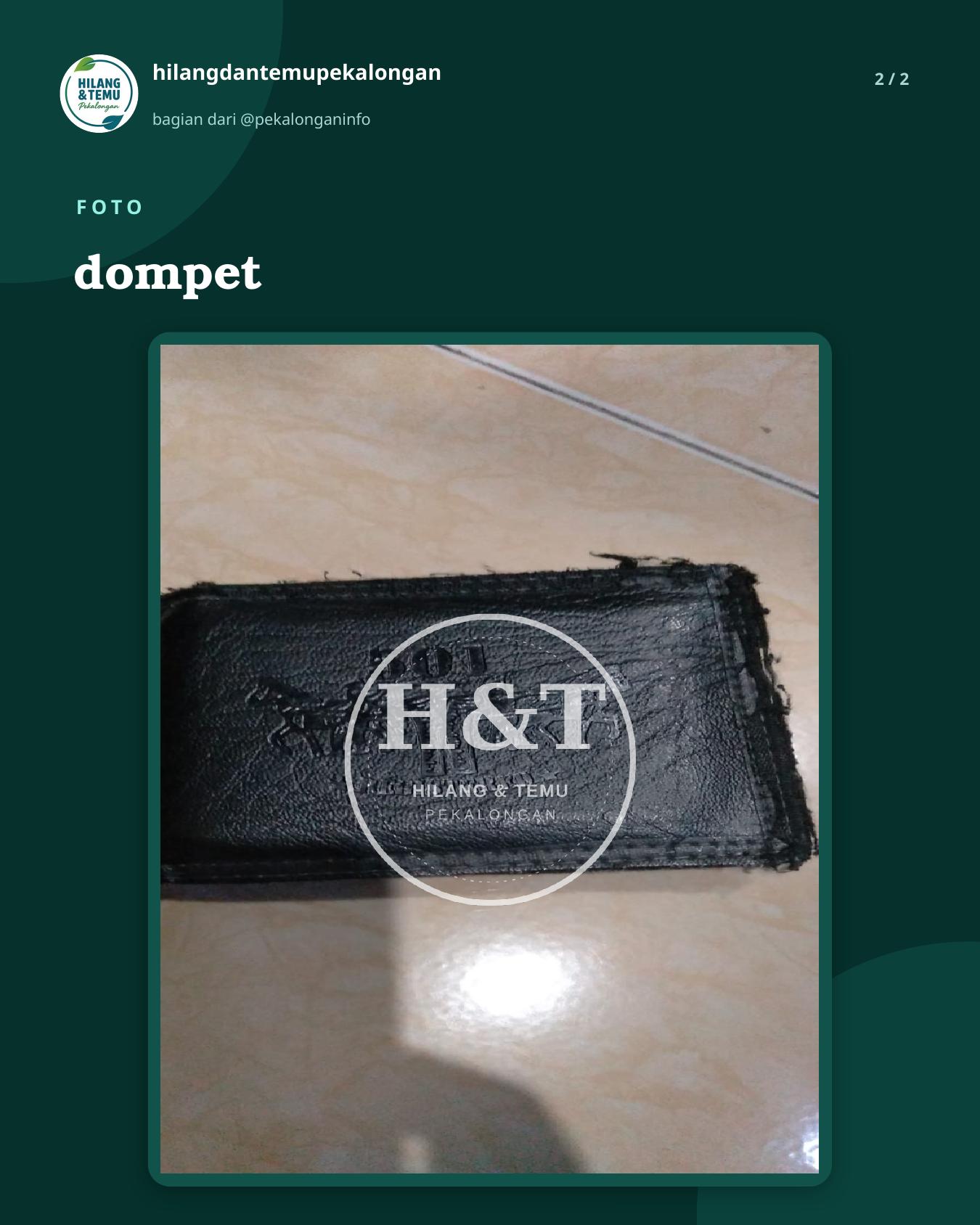 Slide 2 laporan dompet