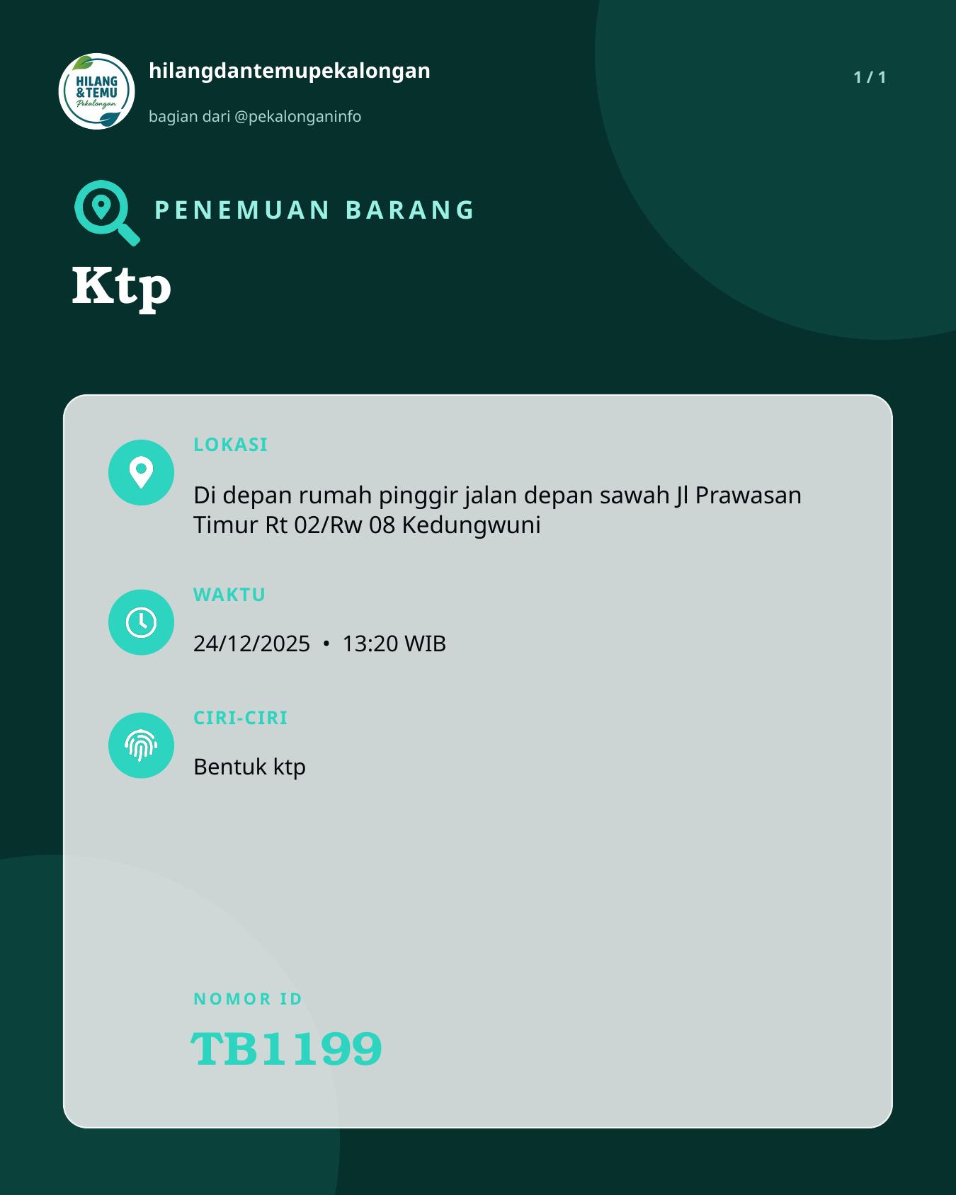 Slide laporan Ktp (TB1199)