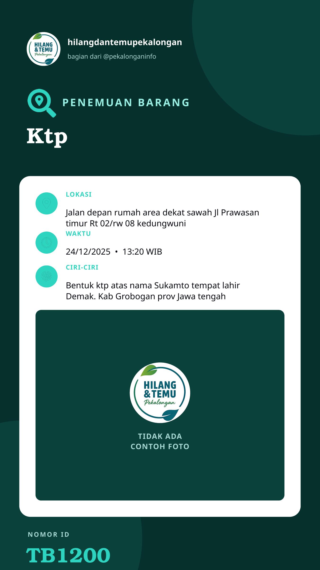 Story 9:16 laporan Ktp