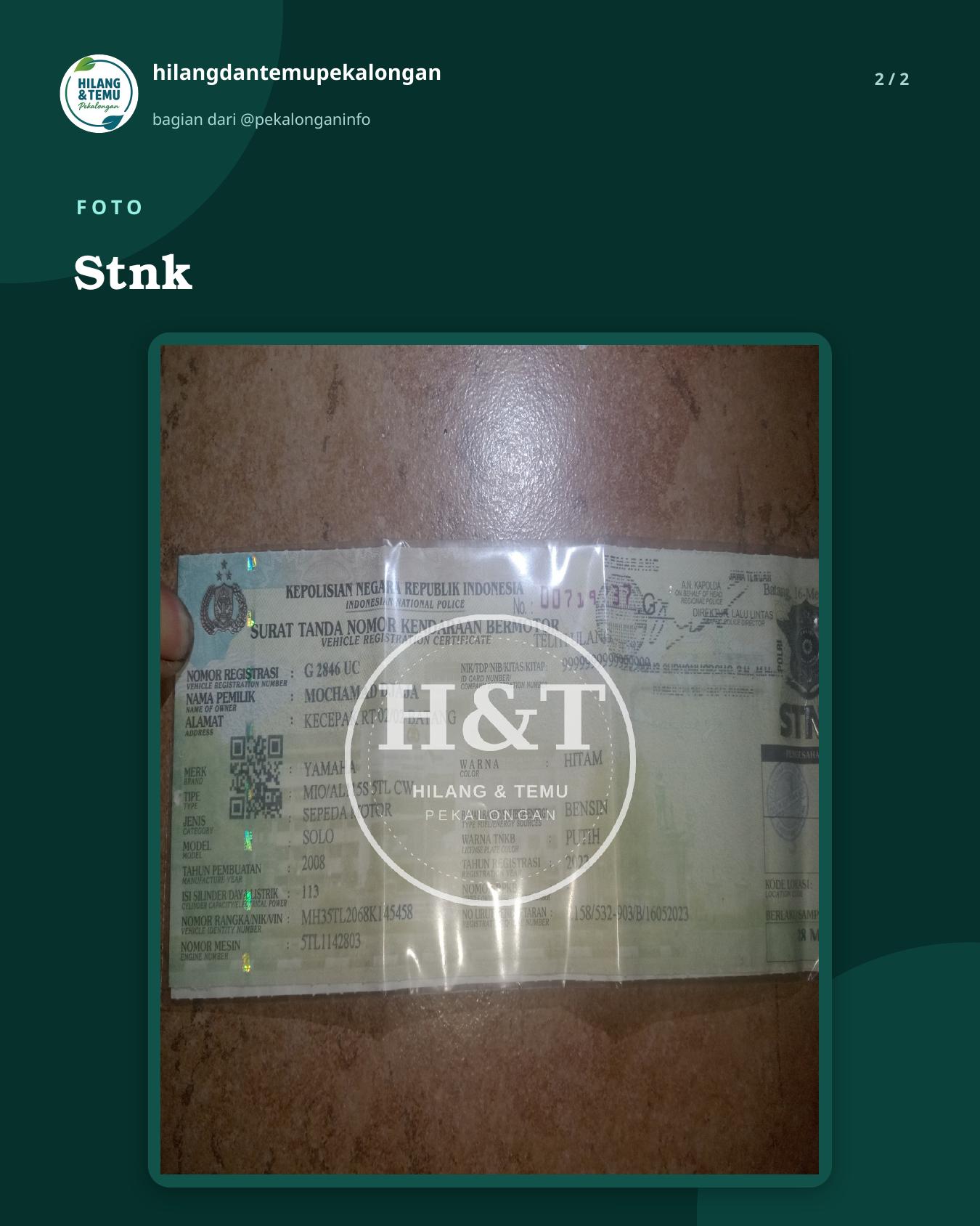 Slide 2 laporan Stnk