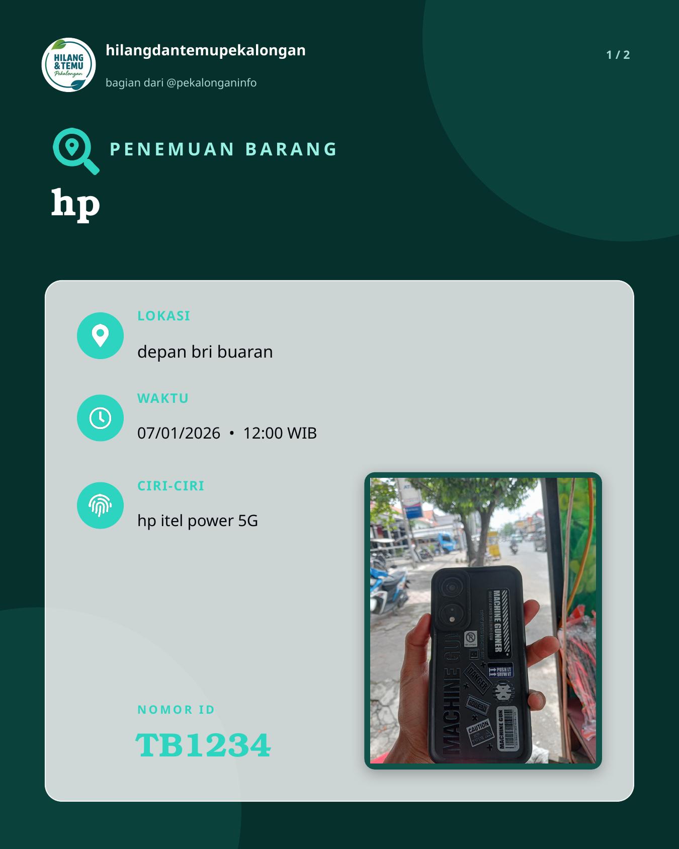 Slide 1 laporan hp