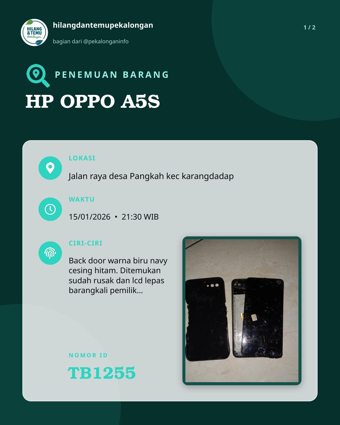 Slide 1 laporan HP OPPO A5S