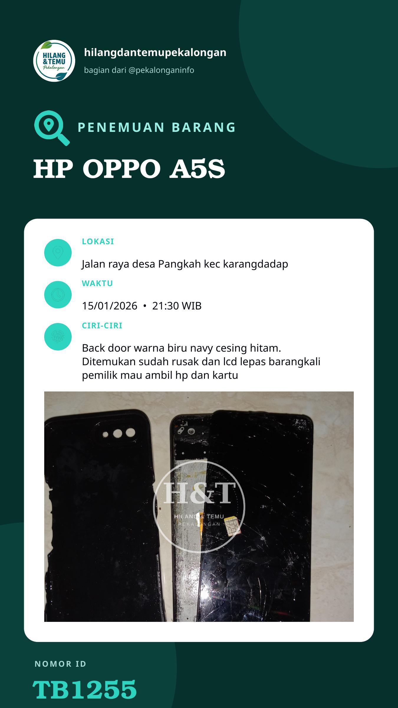 Story 9:16 laporan HP OPPO A5S