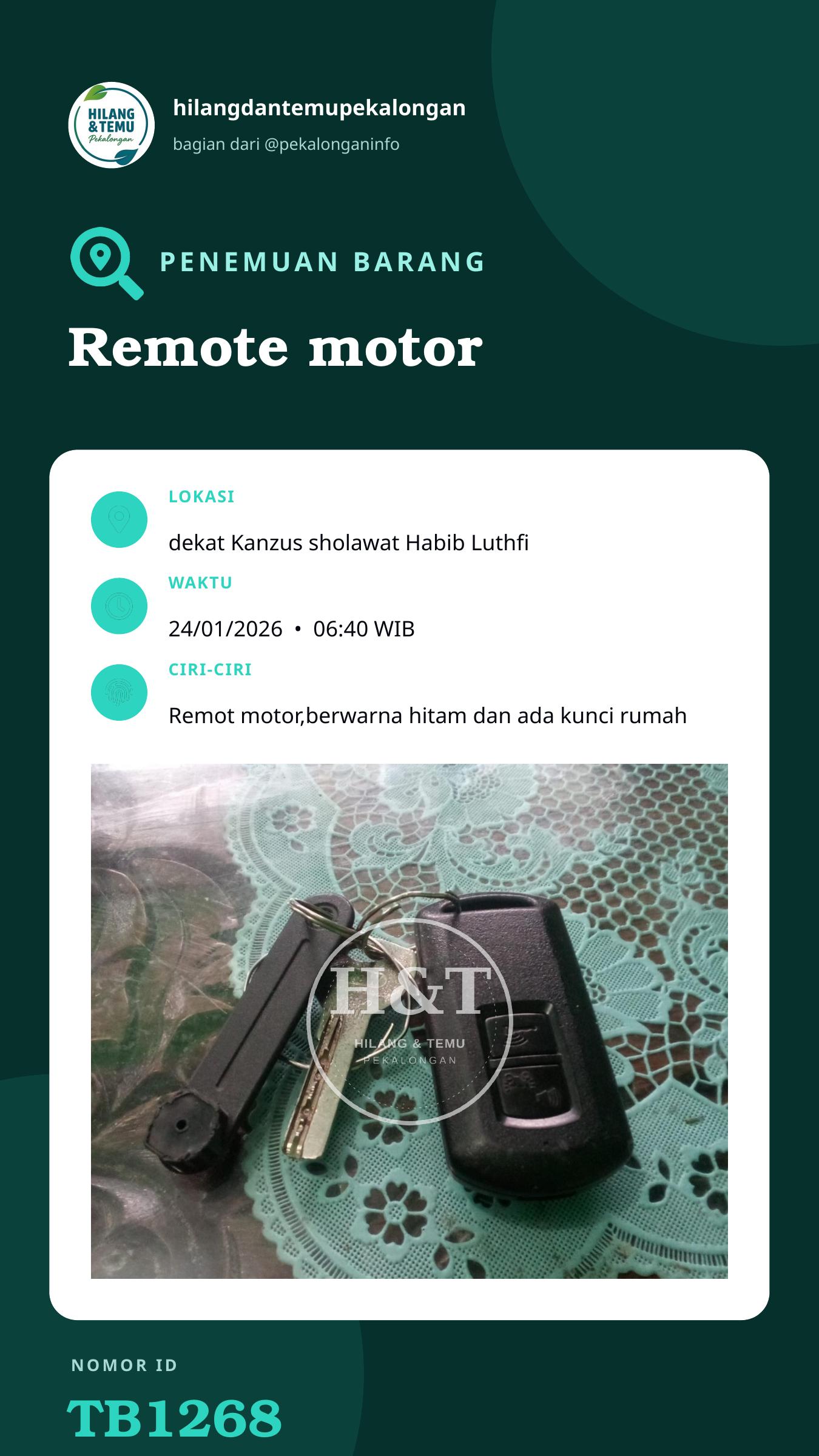 Story 9:16 laporan Remote motor