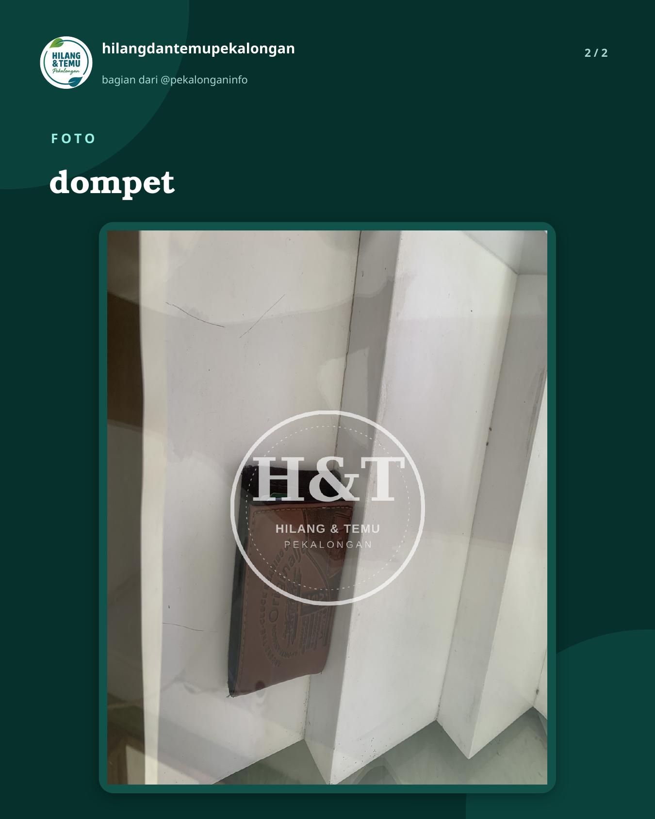 Slide 2 laporan dompet