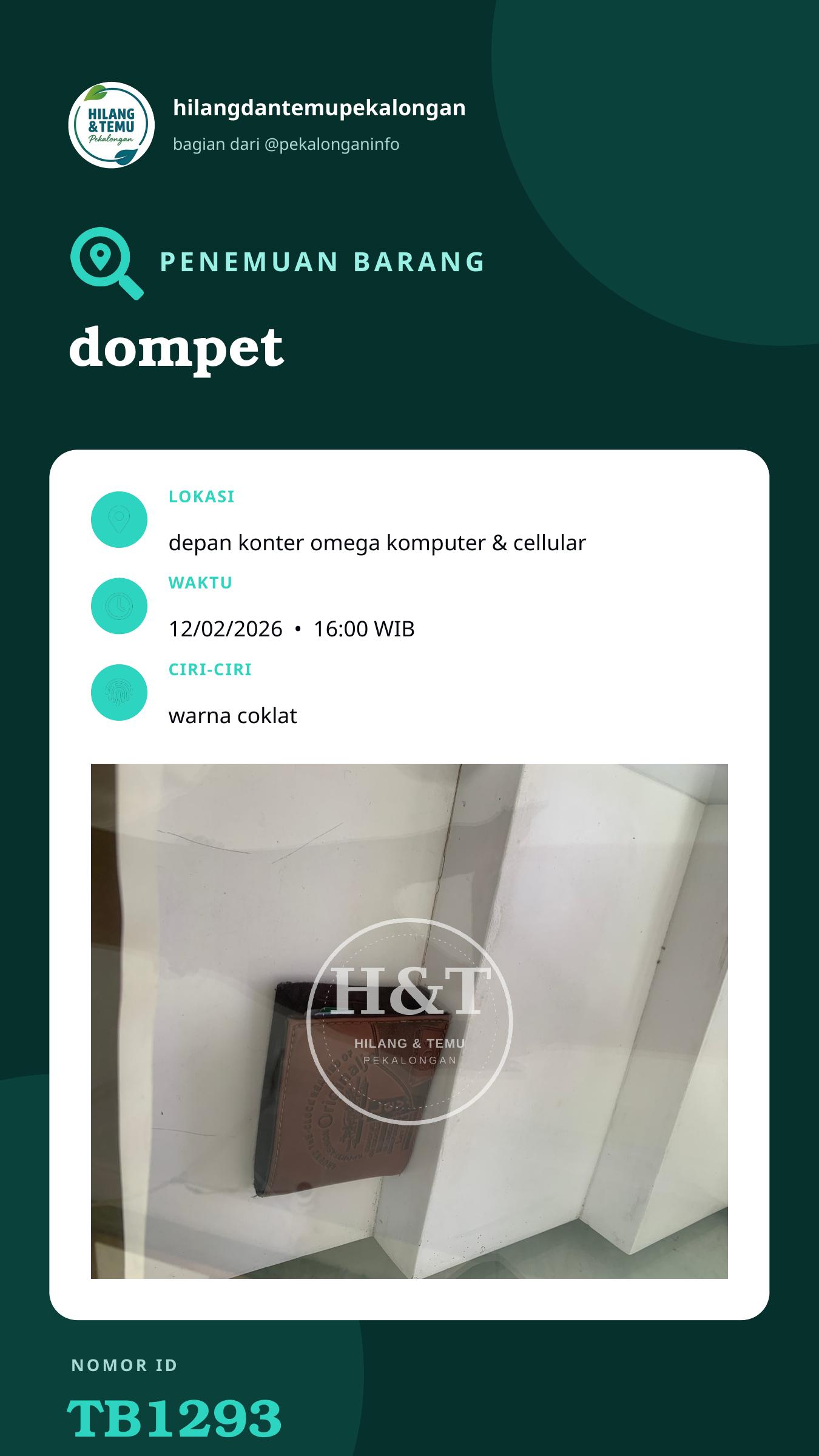 Story 9:16 laporan dompet
