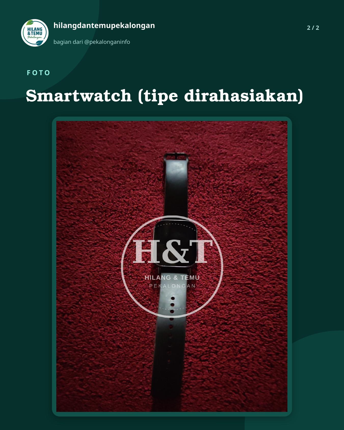 Slide 2 laporan Smartwatch (tipe dirahasiakan)