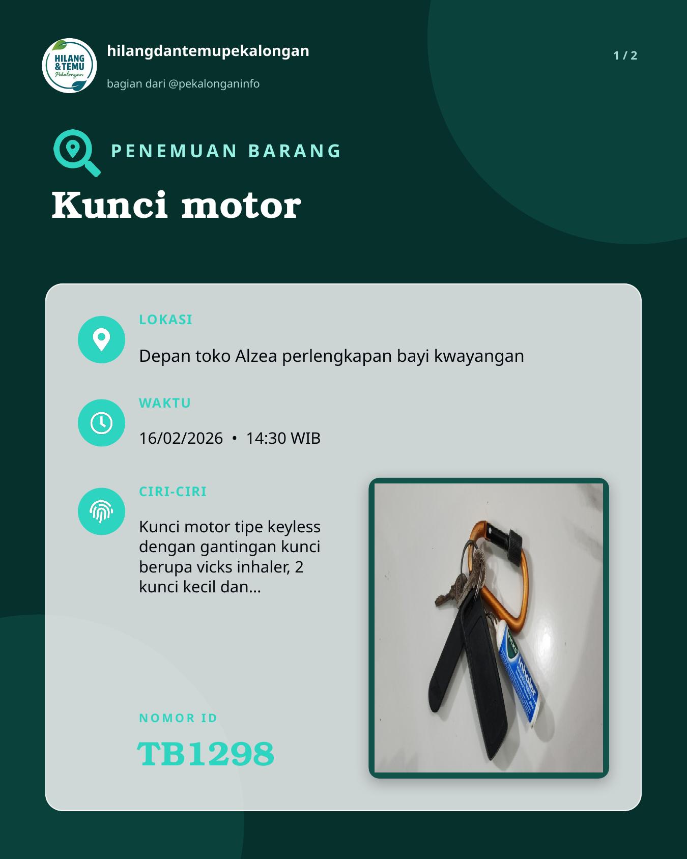 Slide 1 laporan Kunci motor