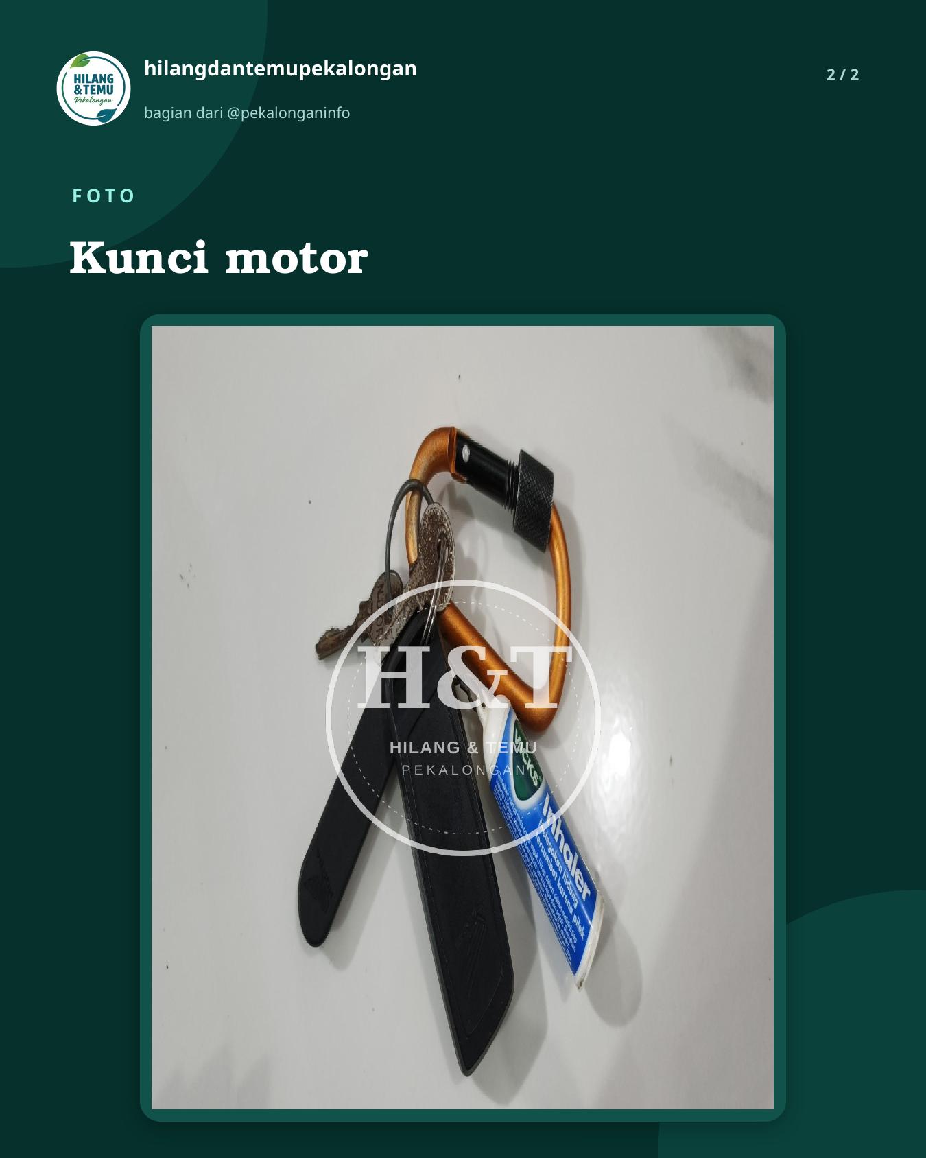 Slide 2 laporan Kunci motor