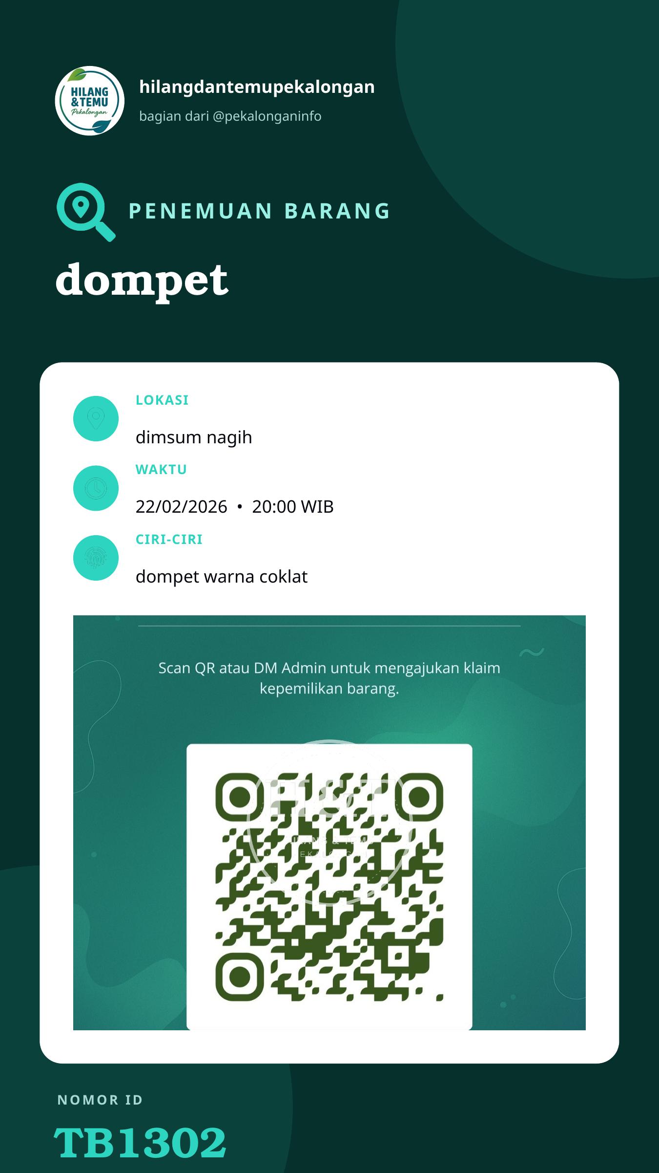 Story 9:16 laporan dompet