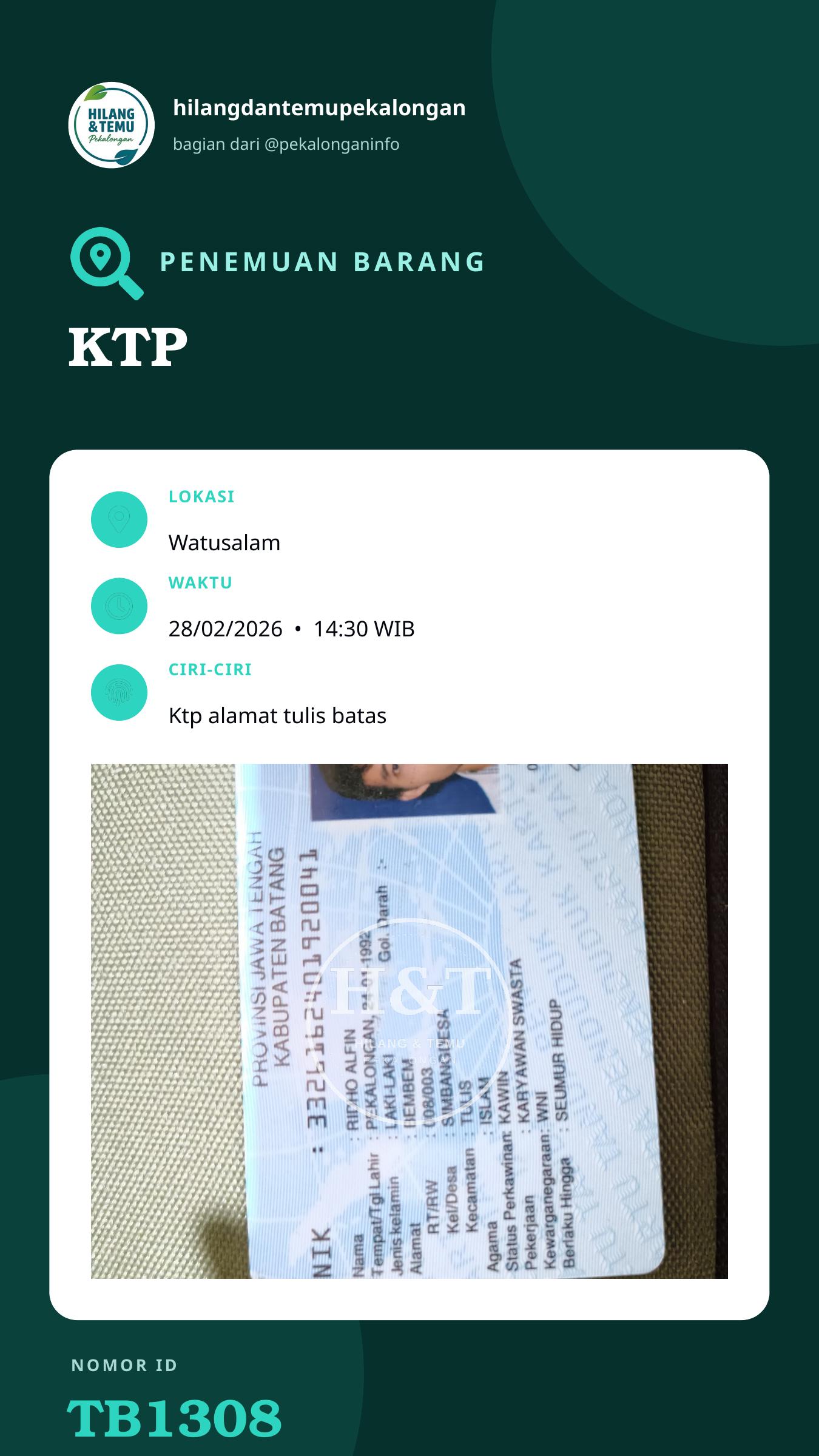 Story 9:16 laporan KTP