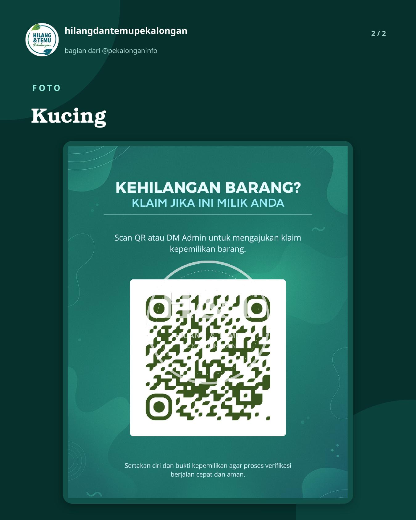 Slide 2 laporan Kucing