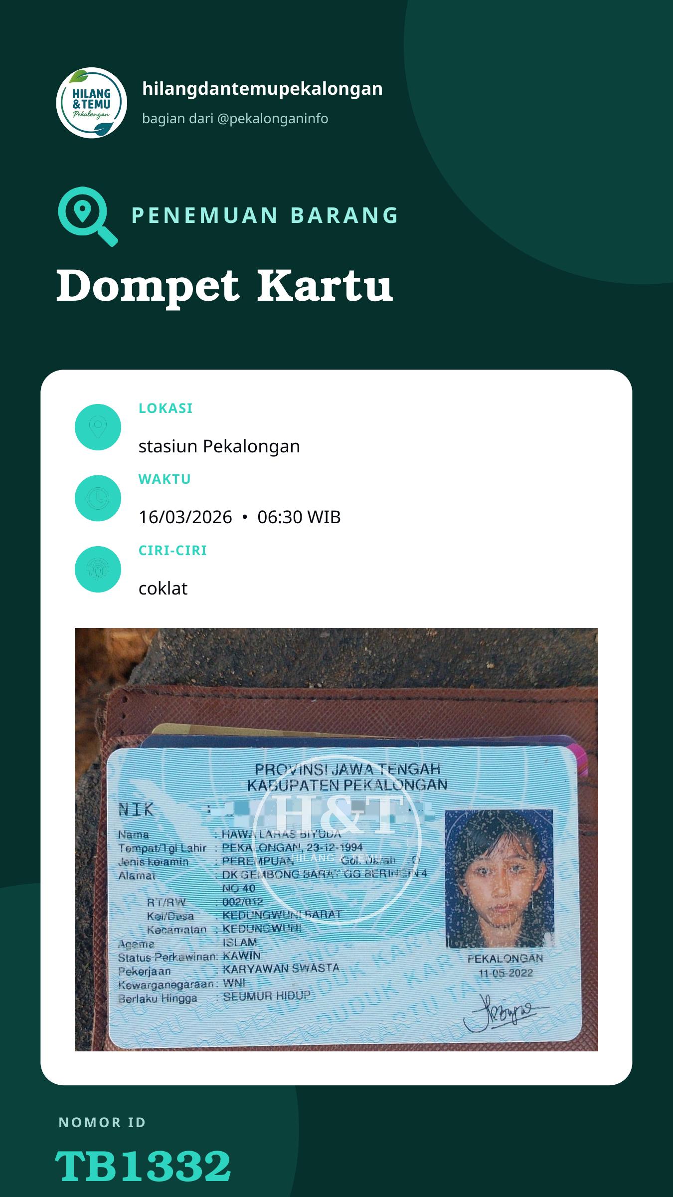 Story 9:16 laporan Dompet Kartu