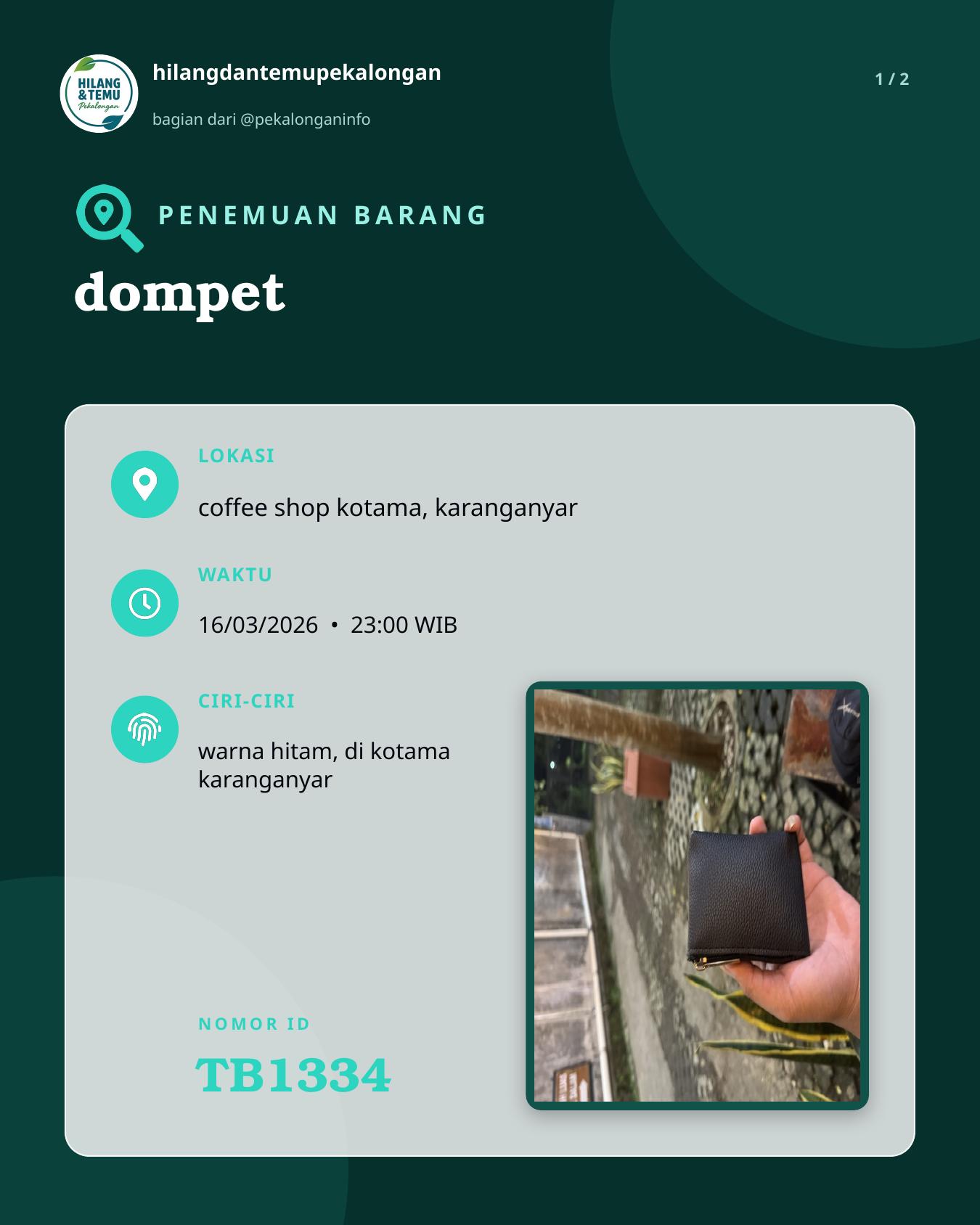 Slide 1 laporan dompet