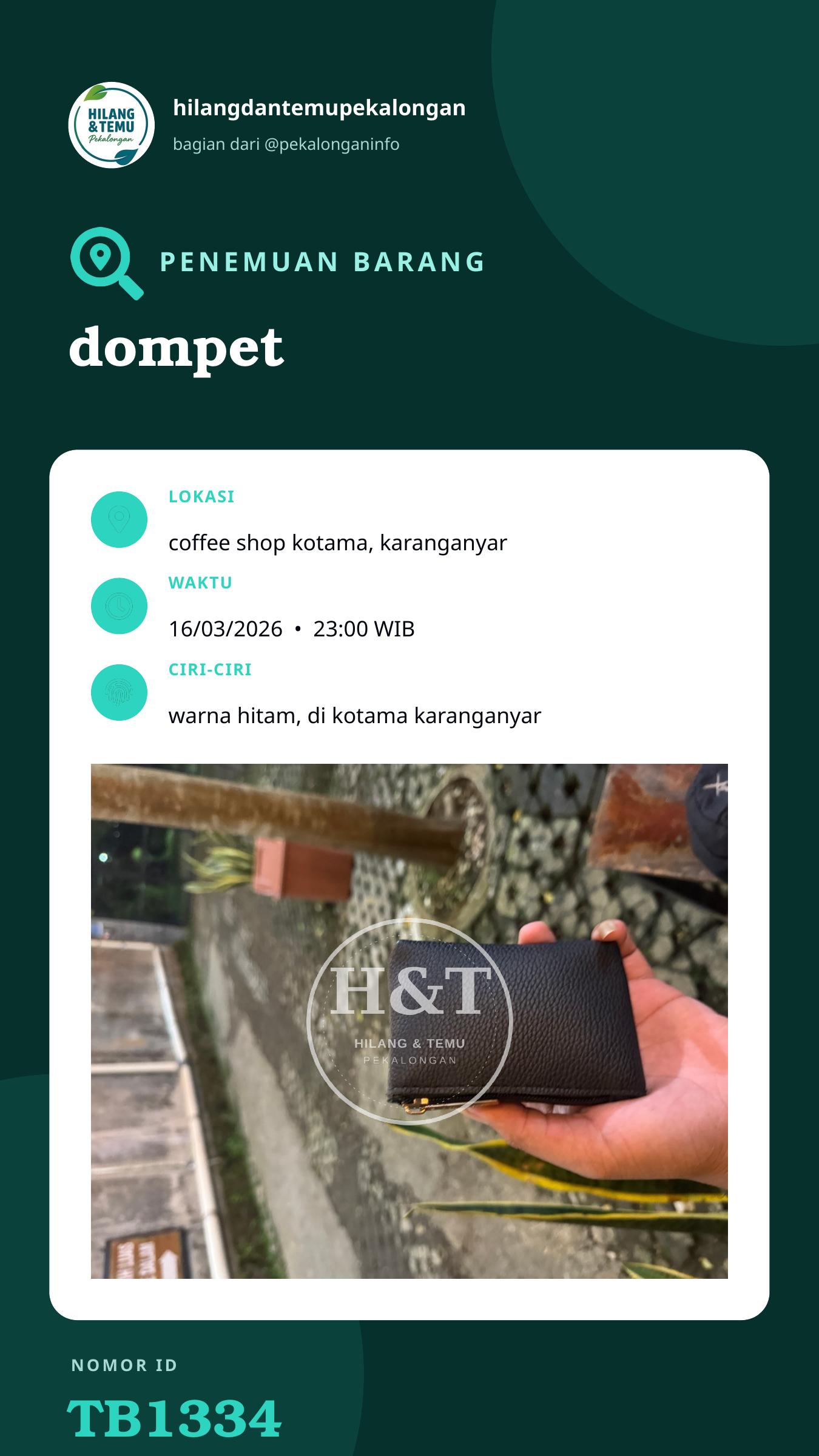 Story 9:16 laporan dompet