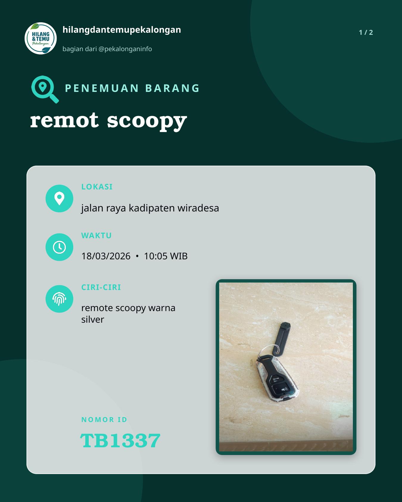 Slide 1 laporan remot scoopy