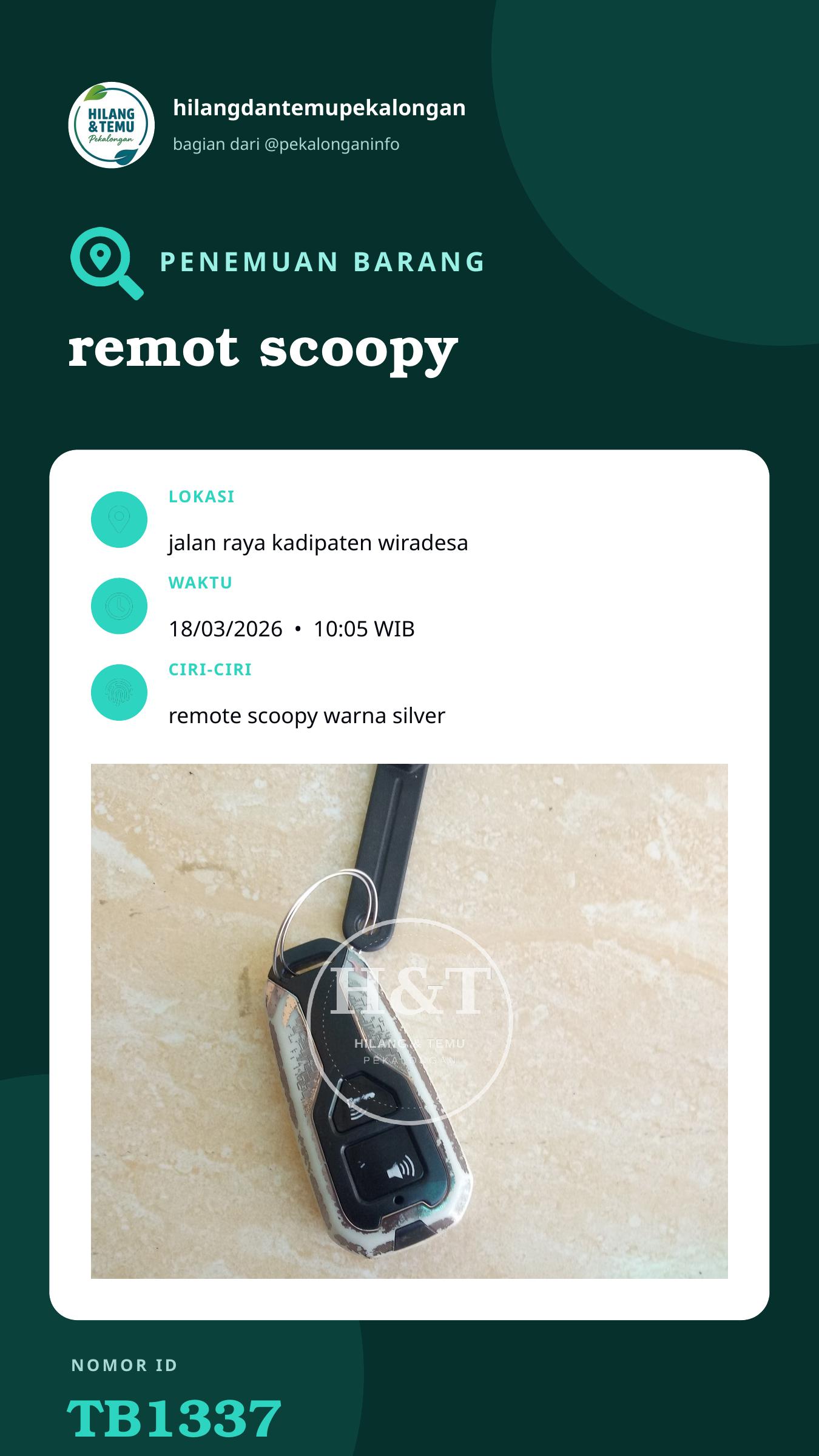 Story 9:16 laporan remot scoopy