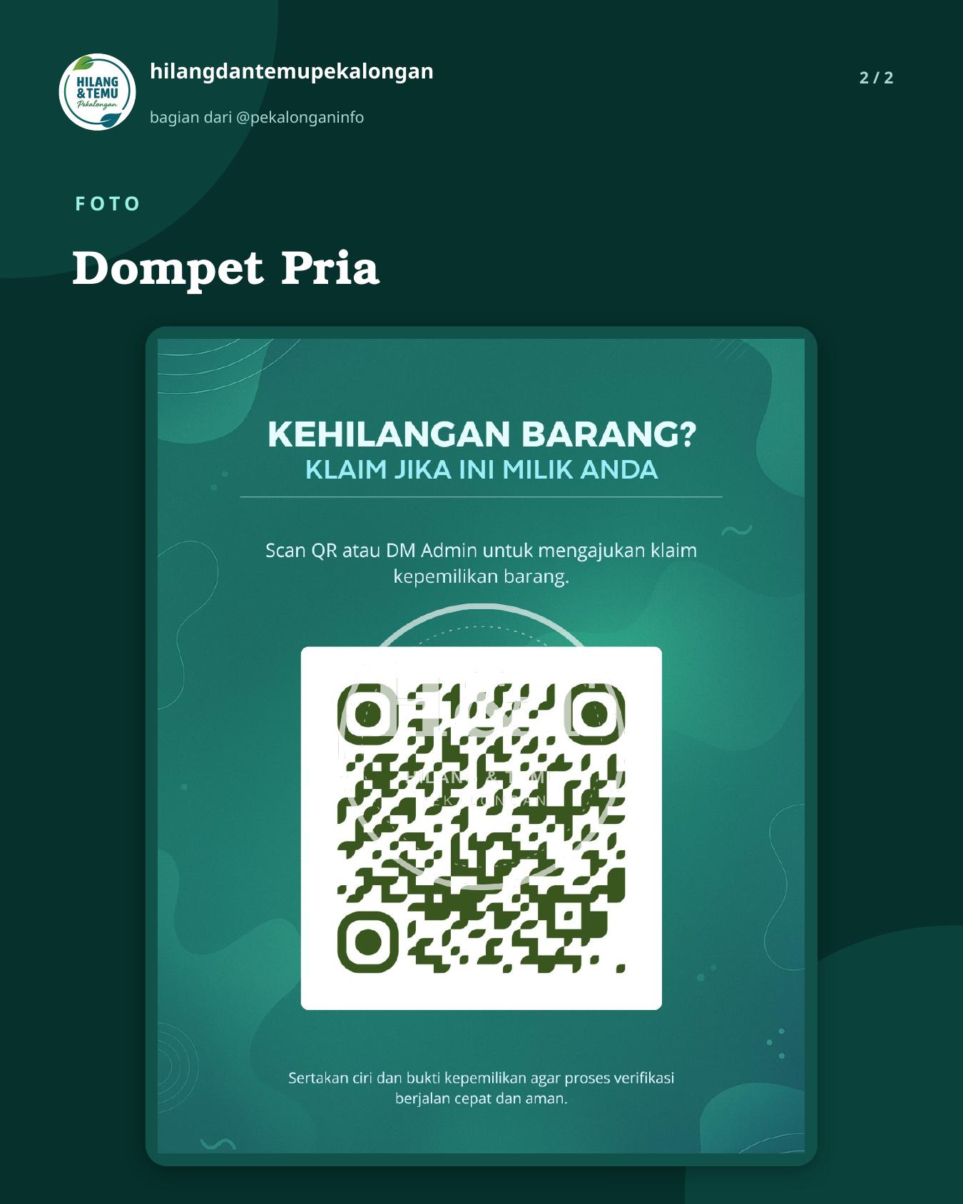 Slide 2 laporan Dompet Pria