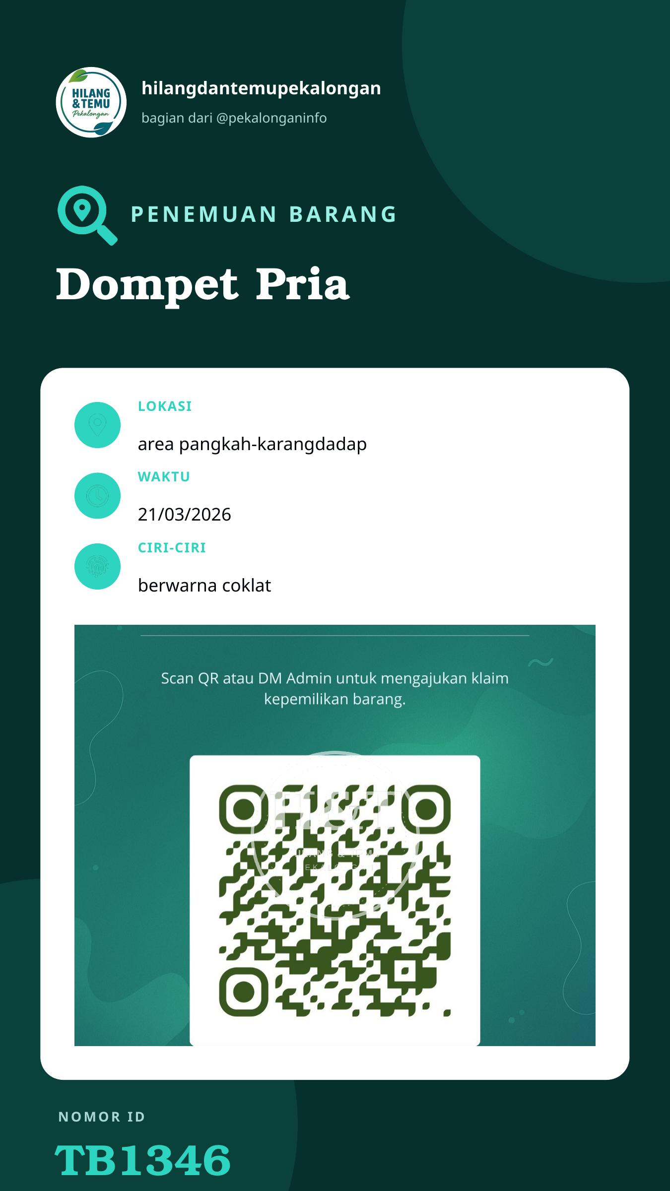 Story 9:16 laporan Dompet Pria
