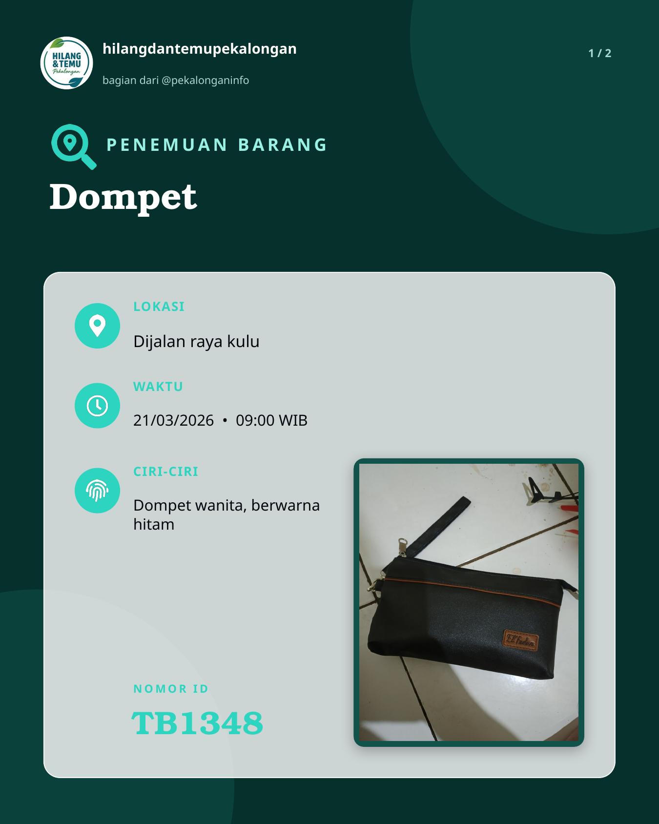 Slide 1 laporan Dompet