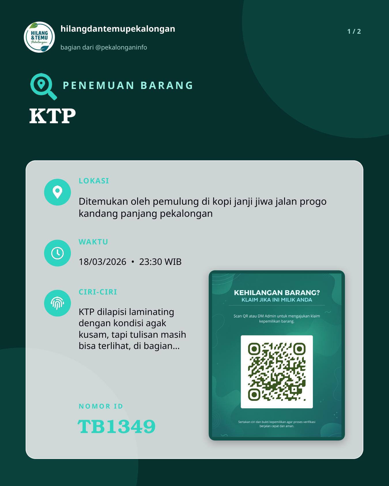 Slide 1 laporan KTP
