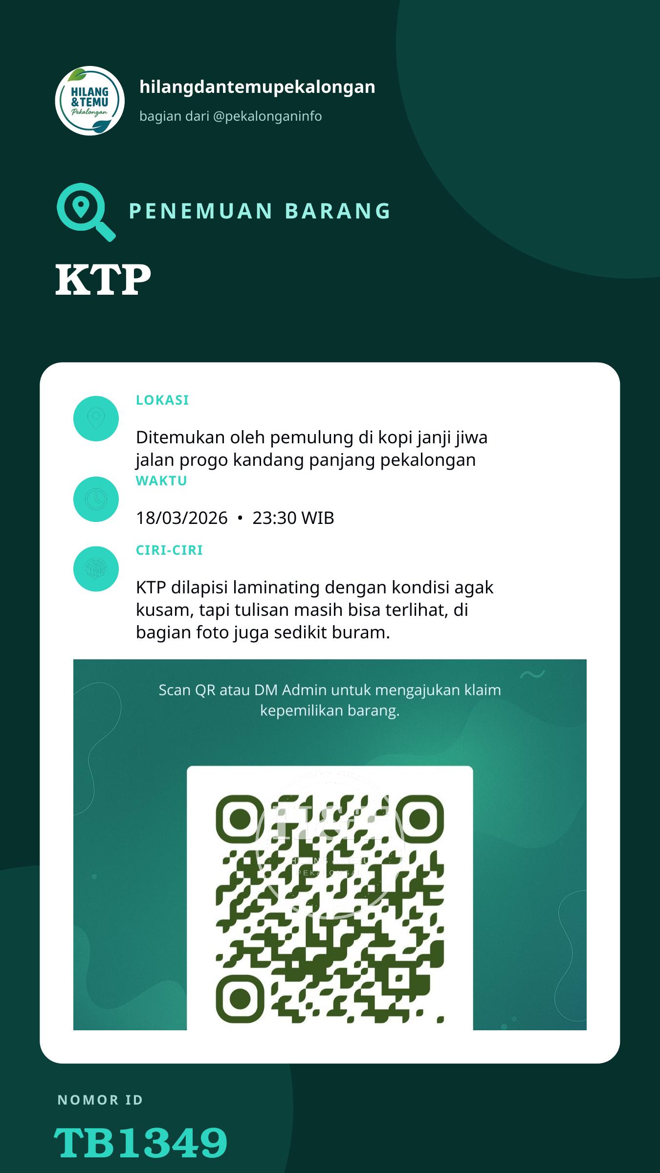 Story 9:16 laporan KTP