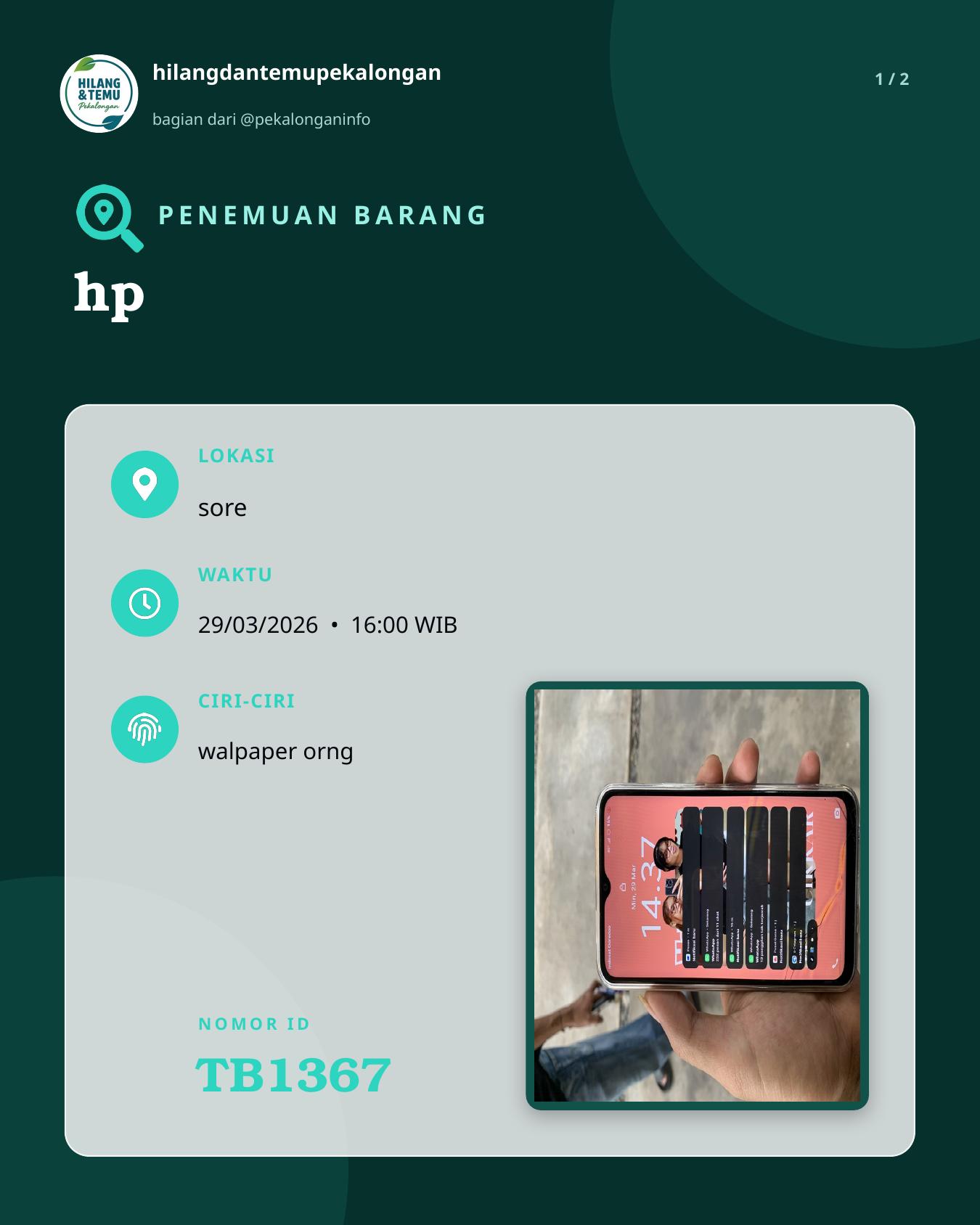 Slide 1 laporan hp