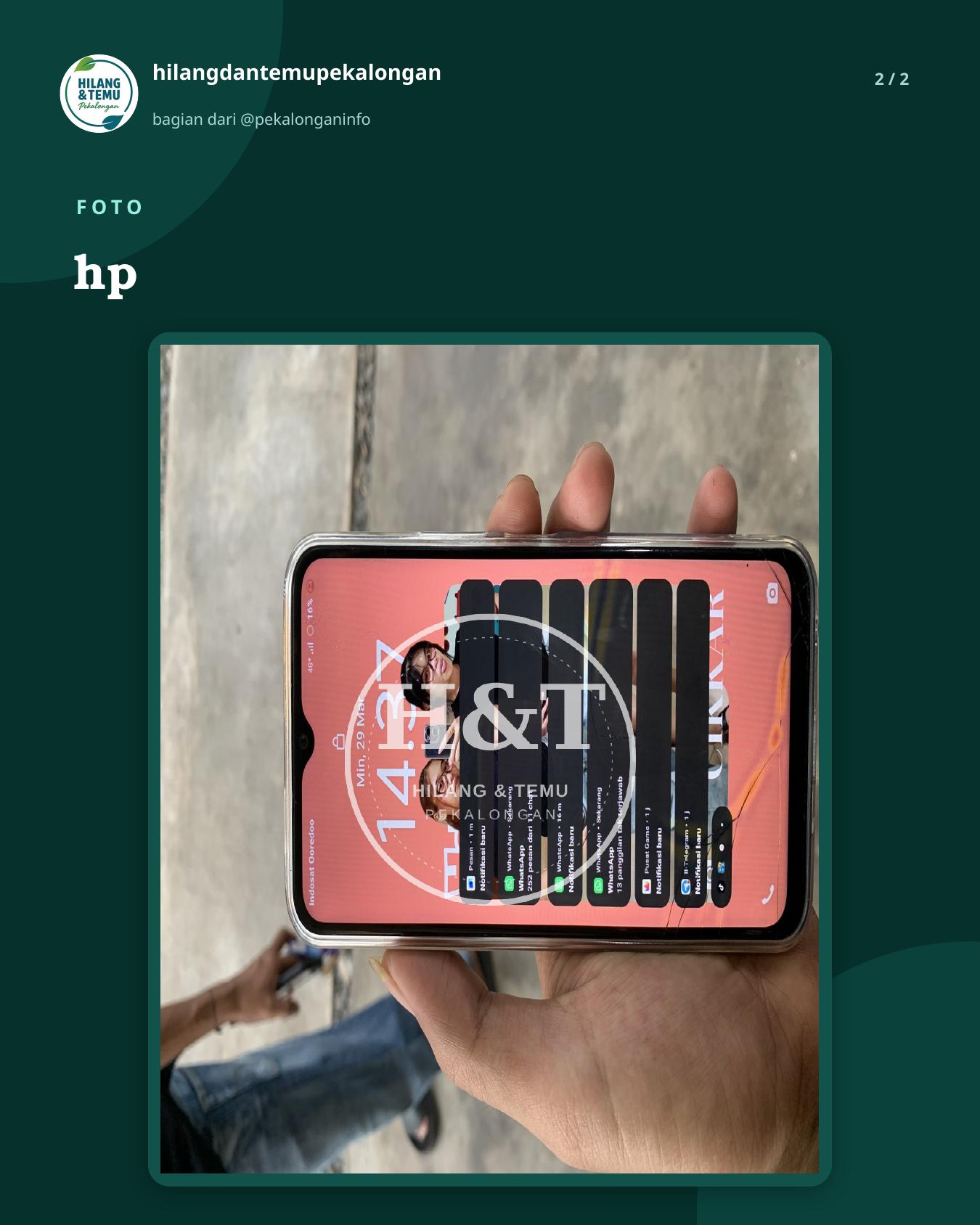 Slide 2 laporan hp
