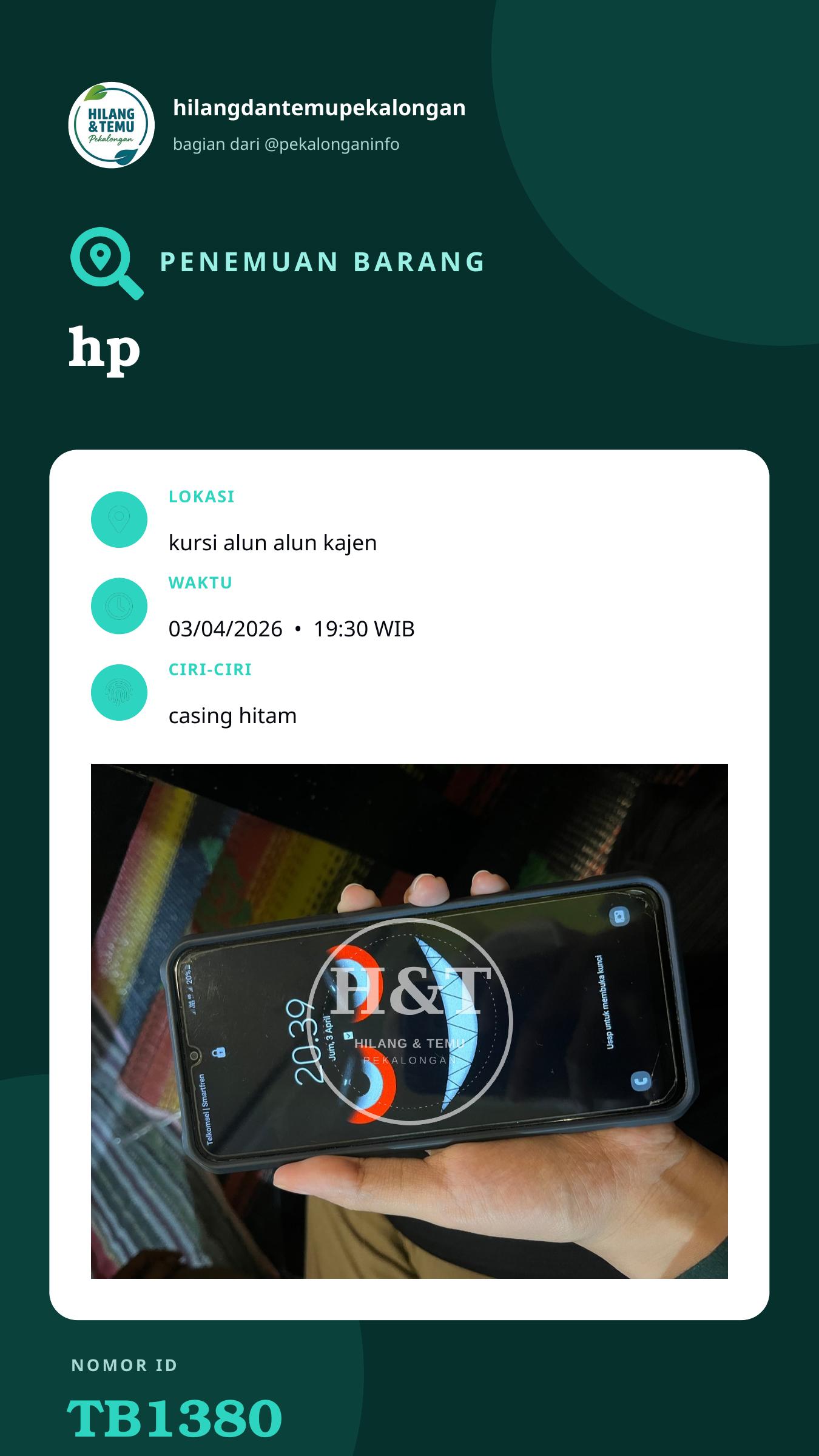 Story 9:16 laporan hp