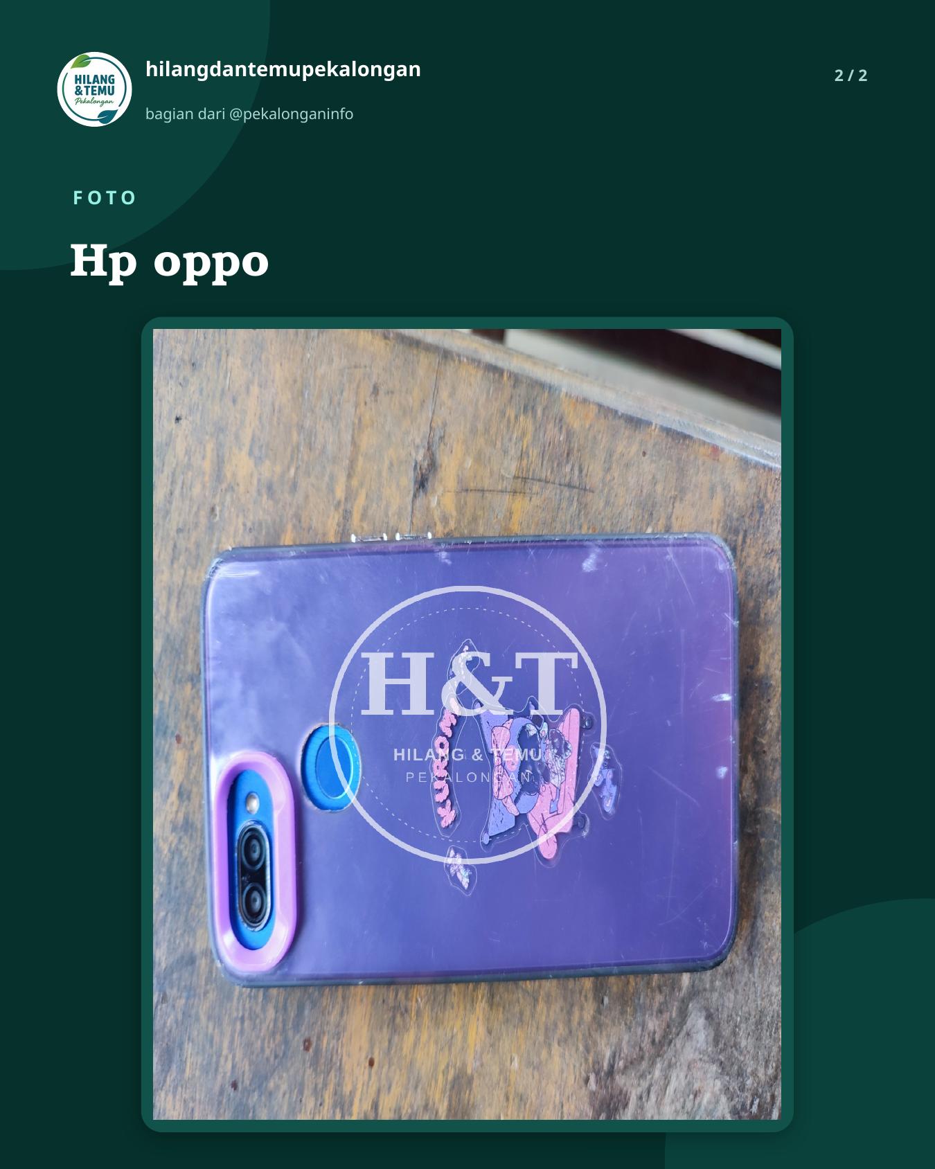 Slide 2 laporan Hp oppo