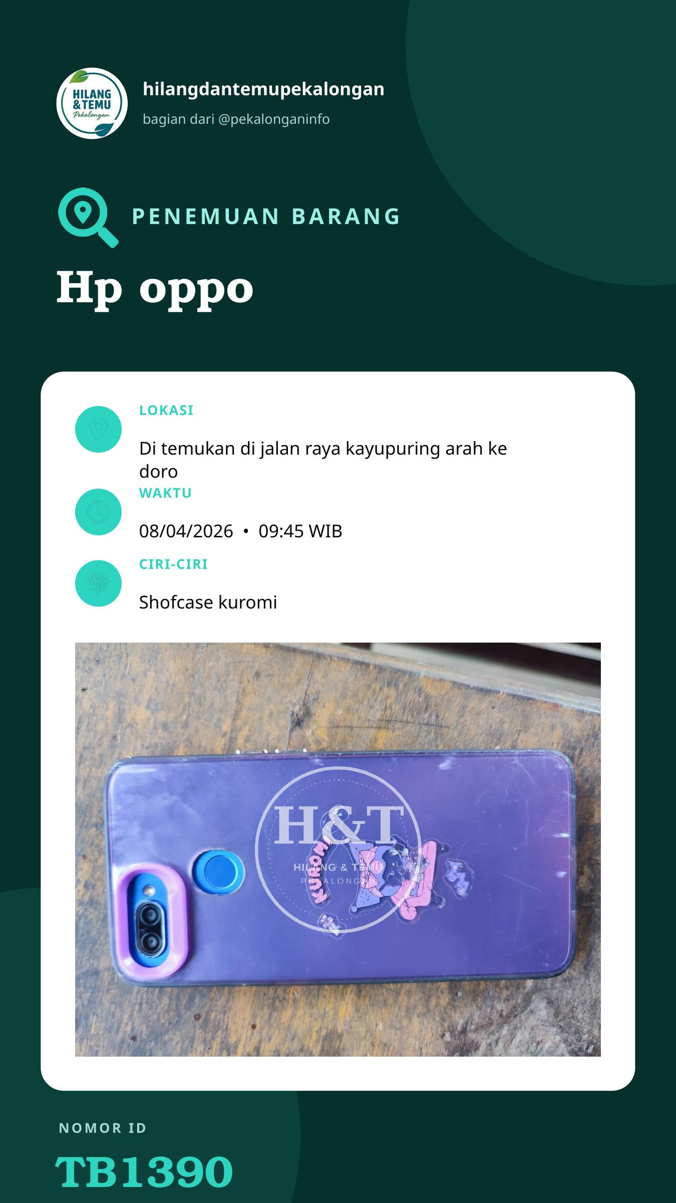 Story 9:16 laporan Hp oppo