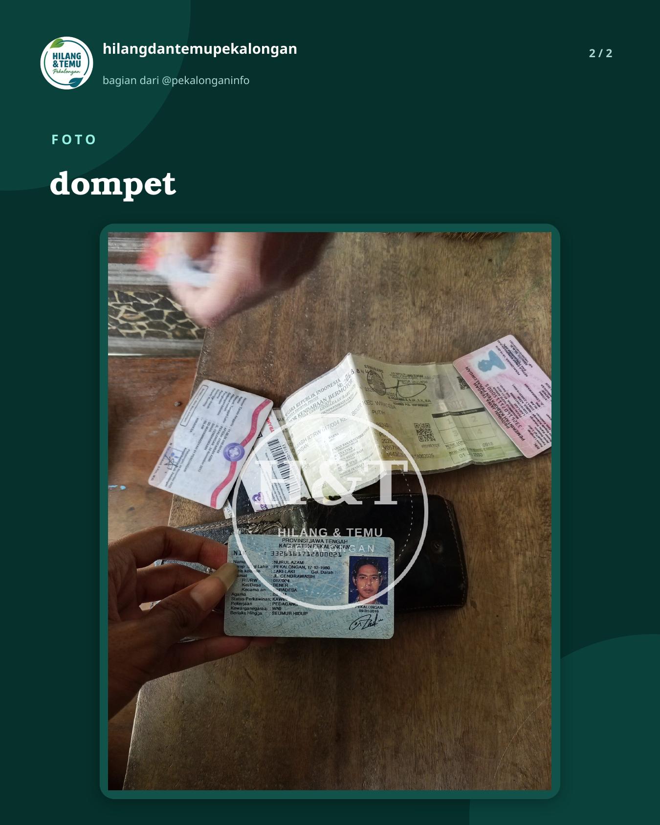 Slide 2 laporan dompet