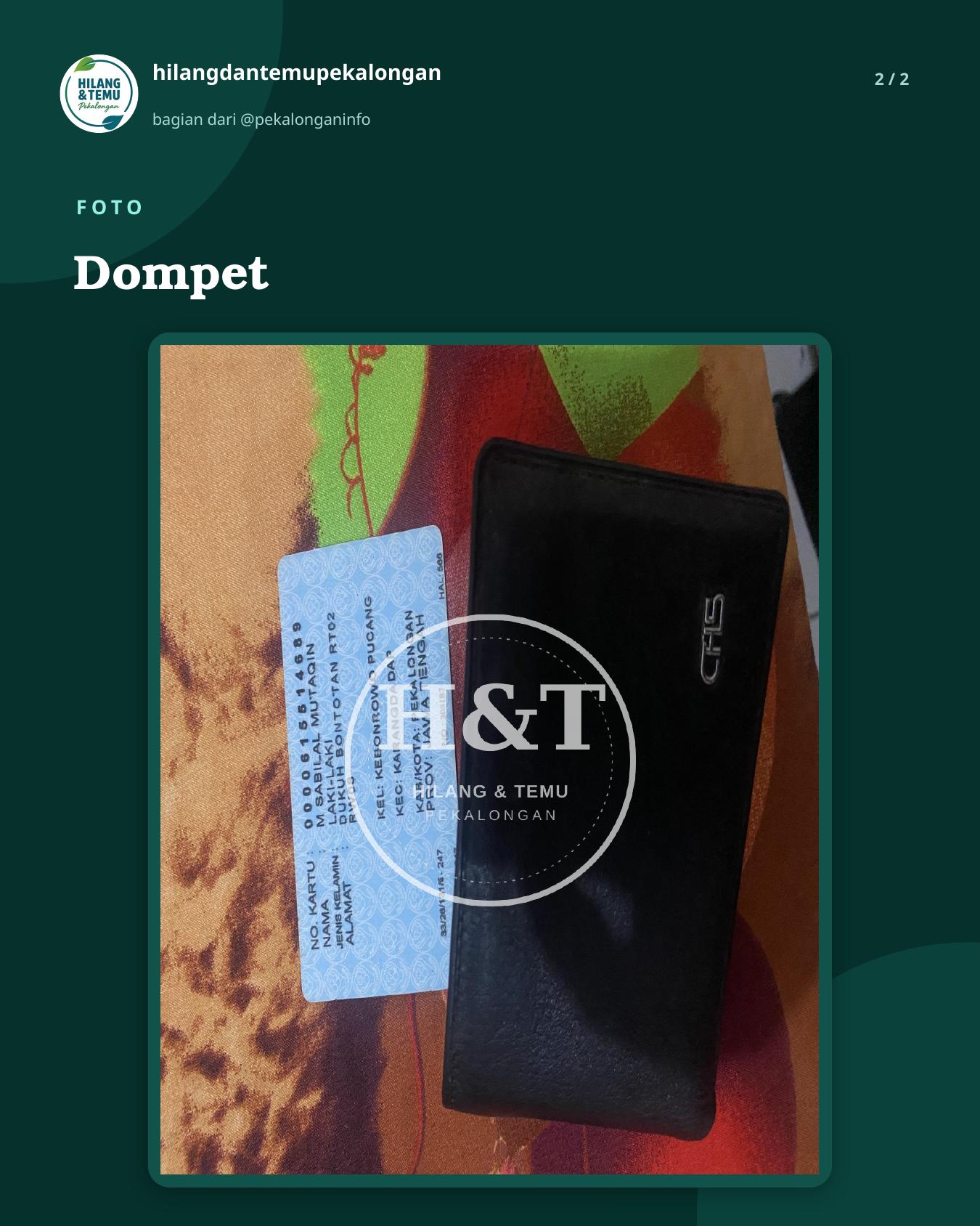 Slide 2 laporan Dompet