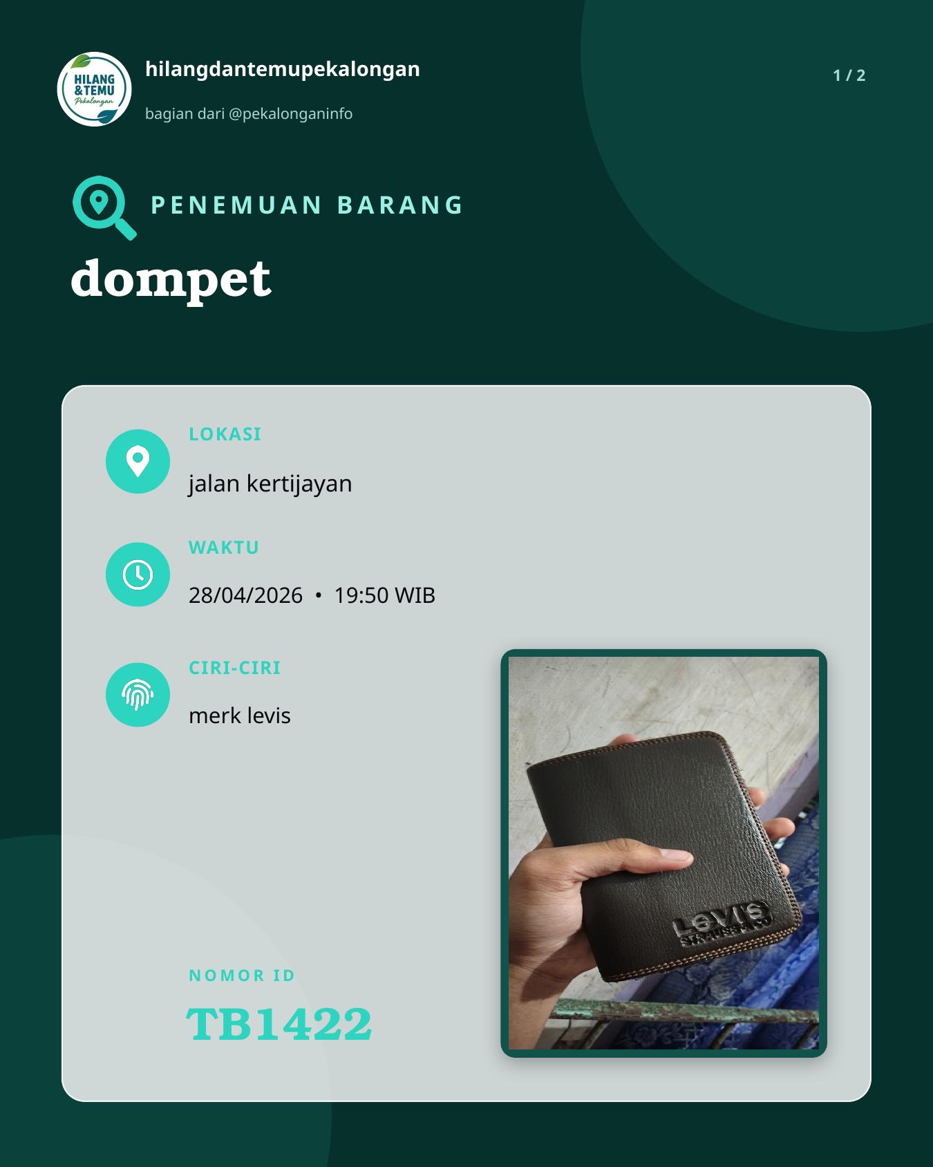 Slide 1 laporan dompet