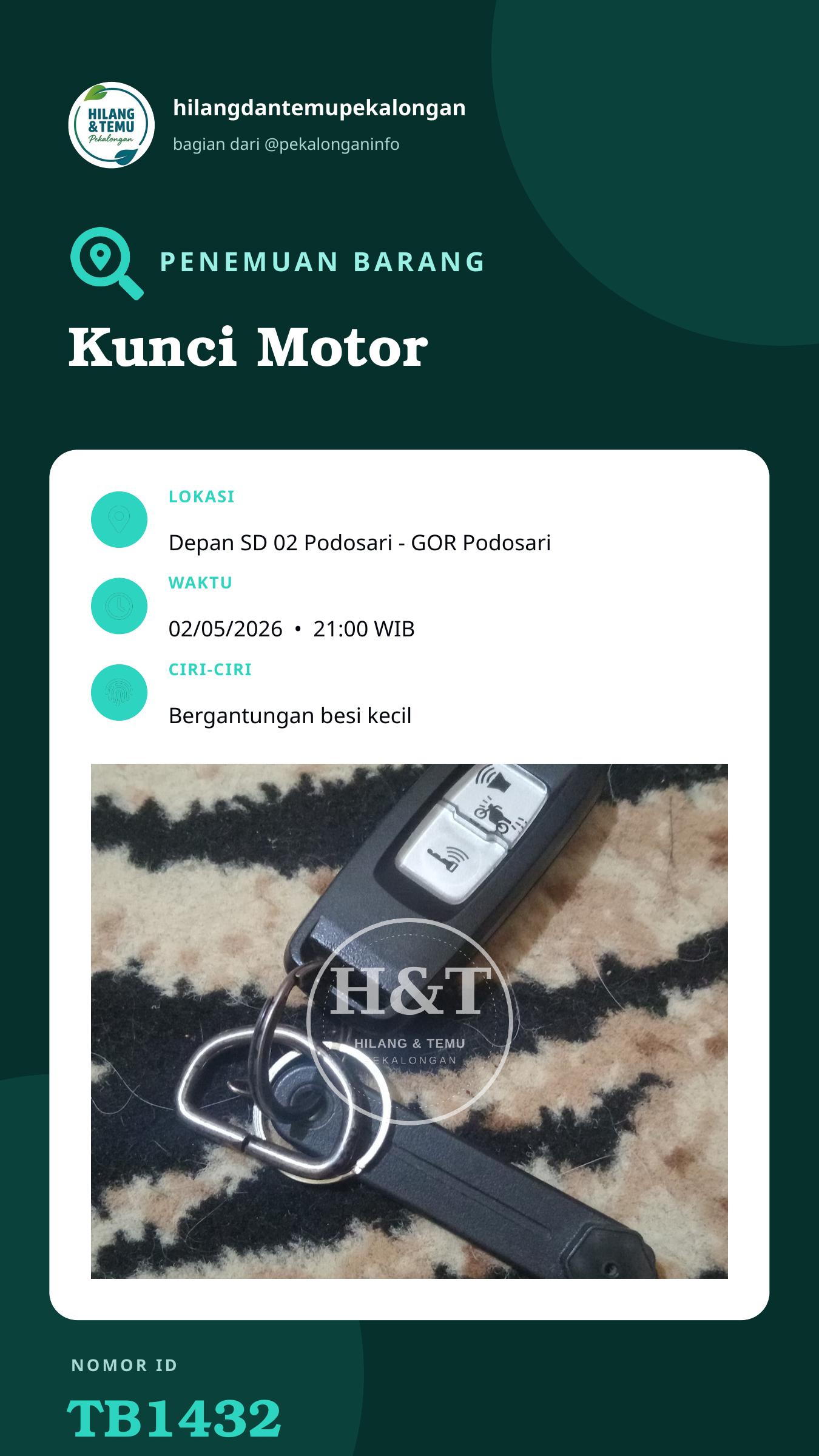 Story 9:16 laporan Kunci Motor
