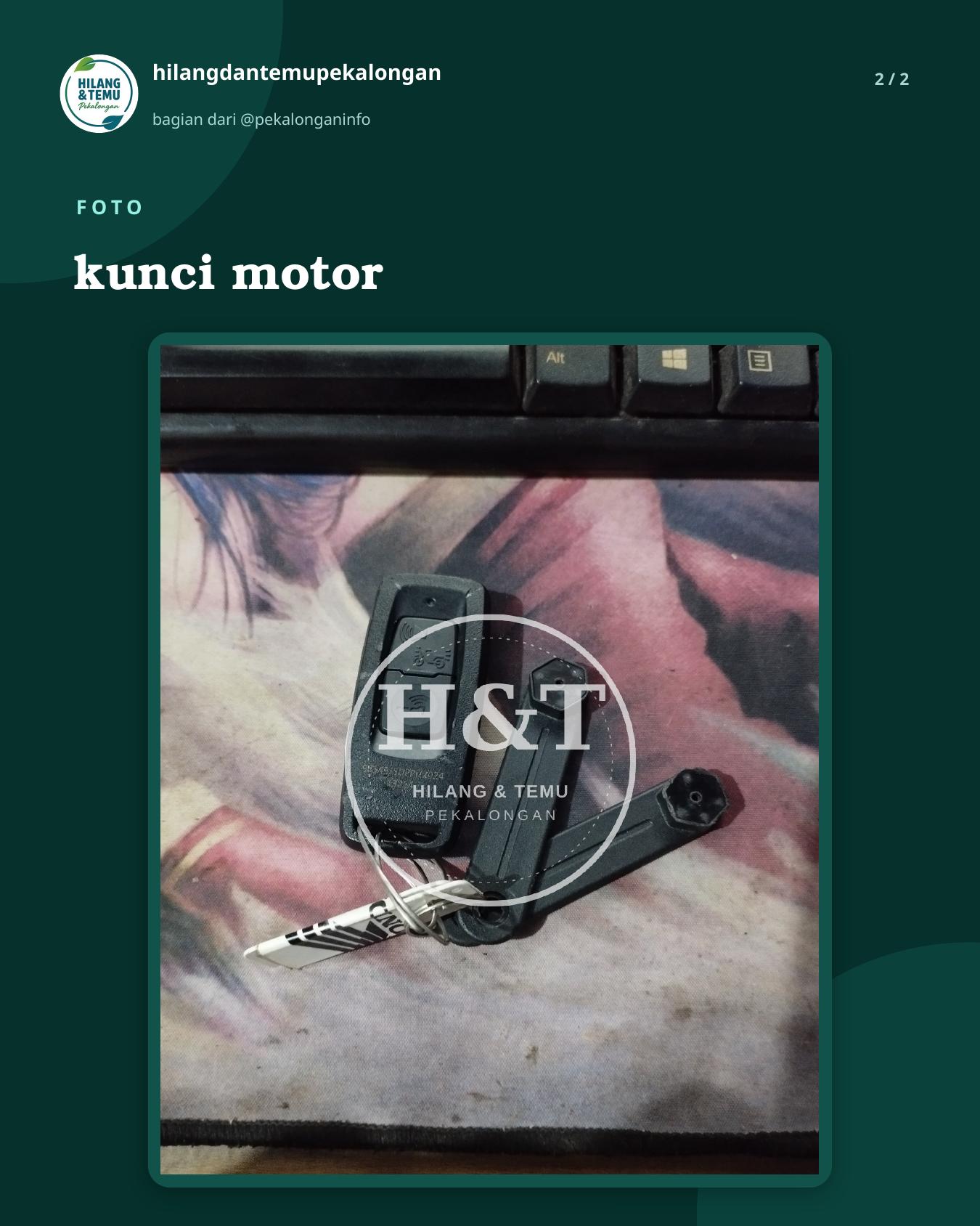 Slide 2 laporan kunci motor