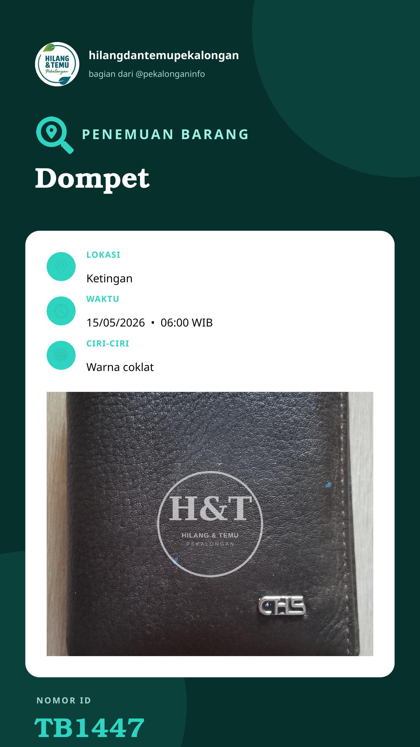Story 9:16 laporan Dompet