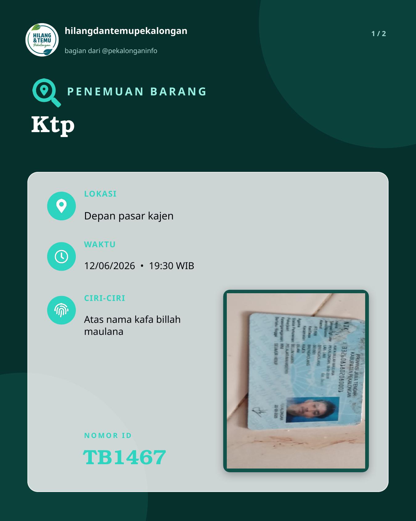 Slide 1 laporan Ktp