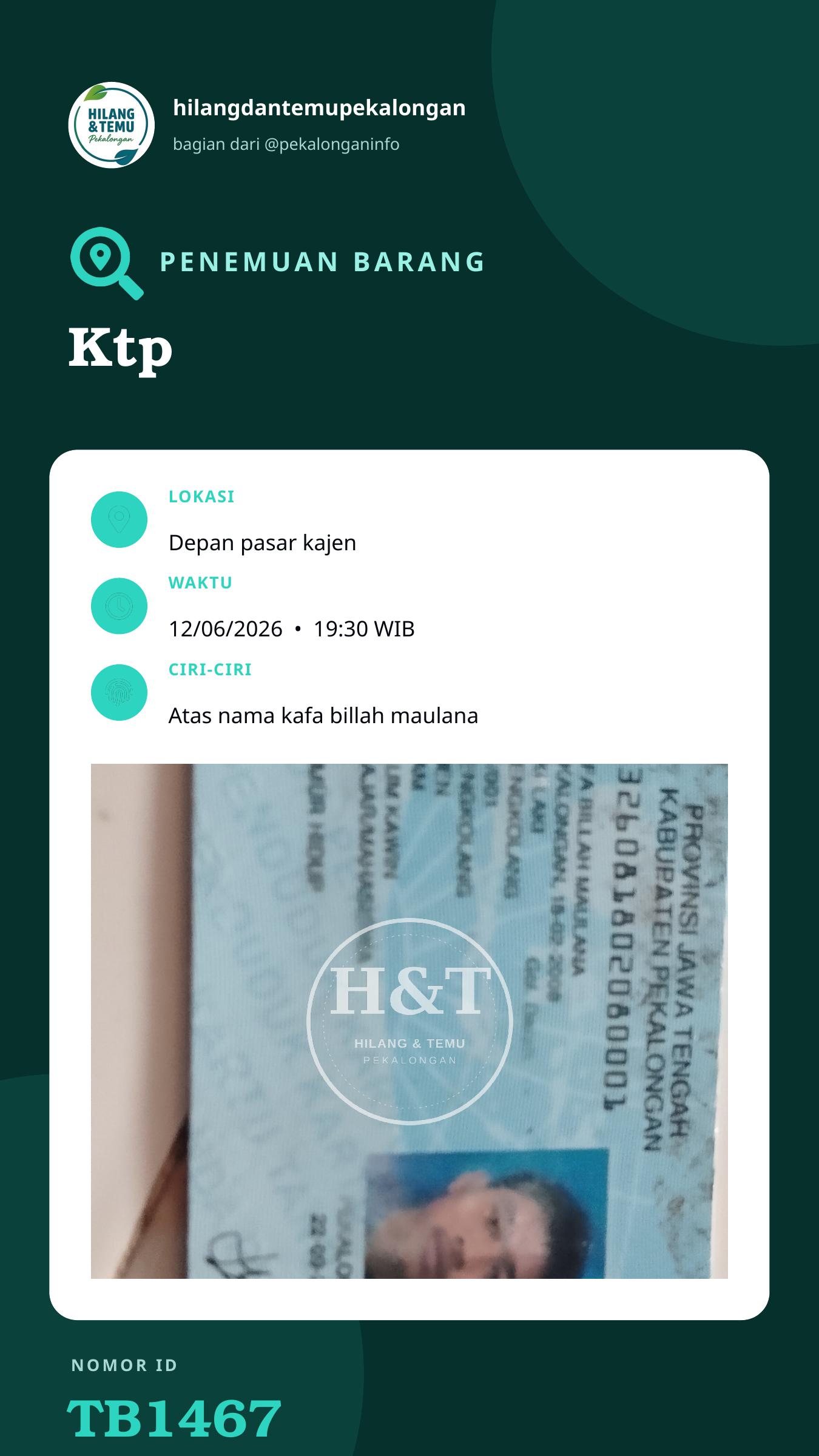 Story 9:16 laporan Ktp