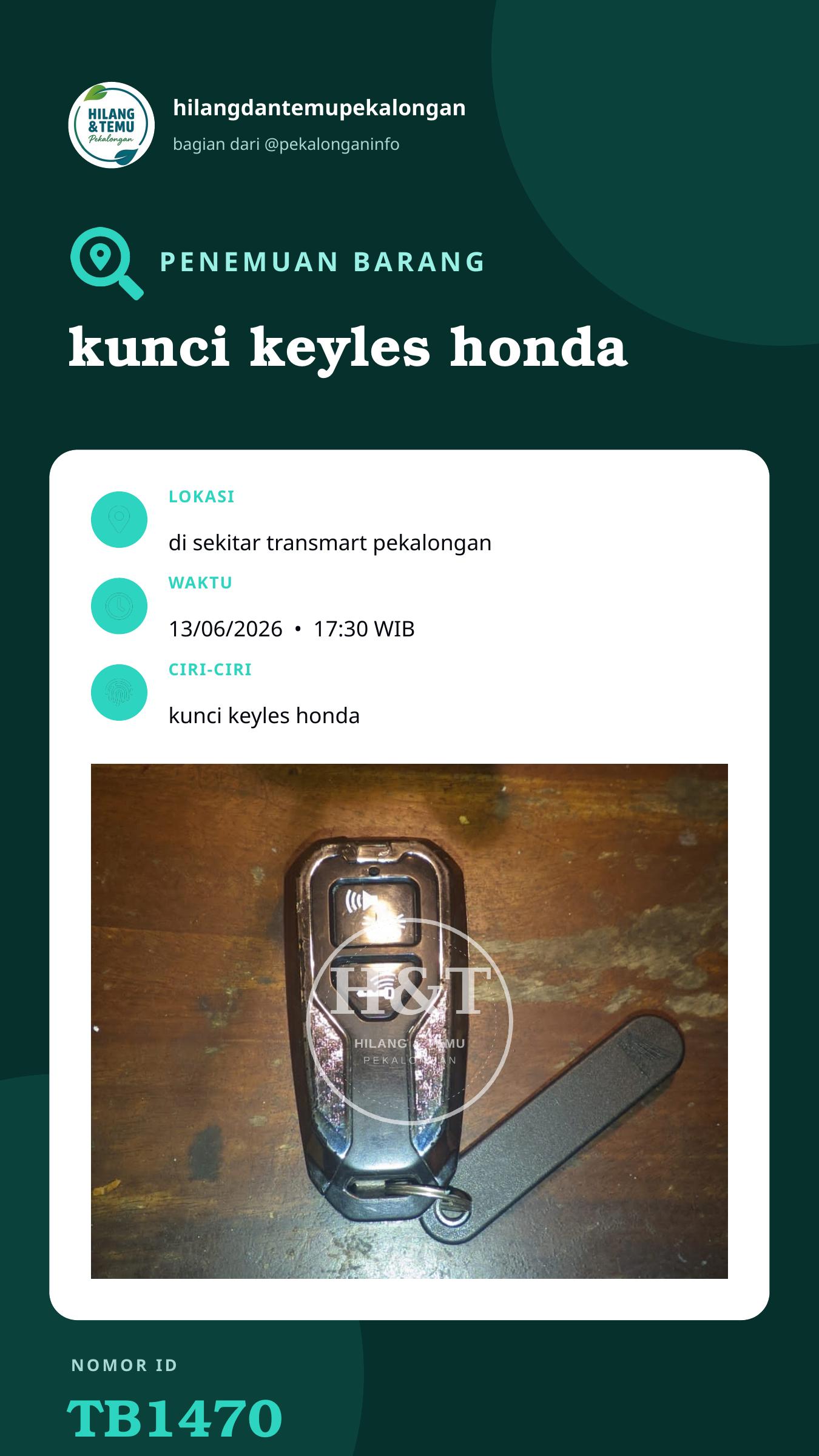 Story 9:16 laporan kunci keyles honda