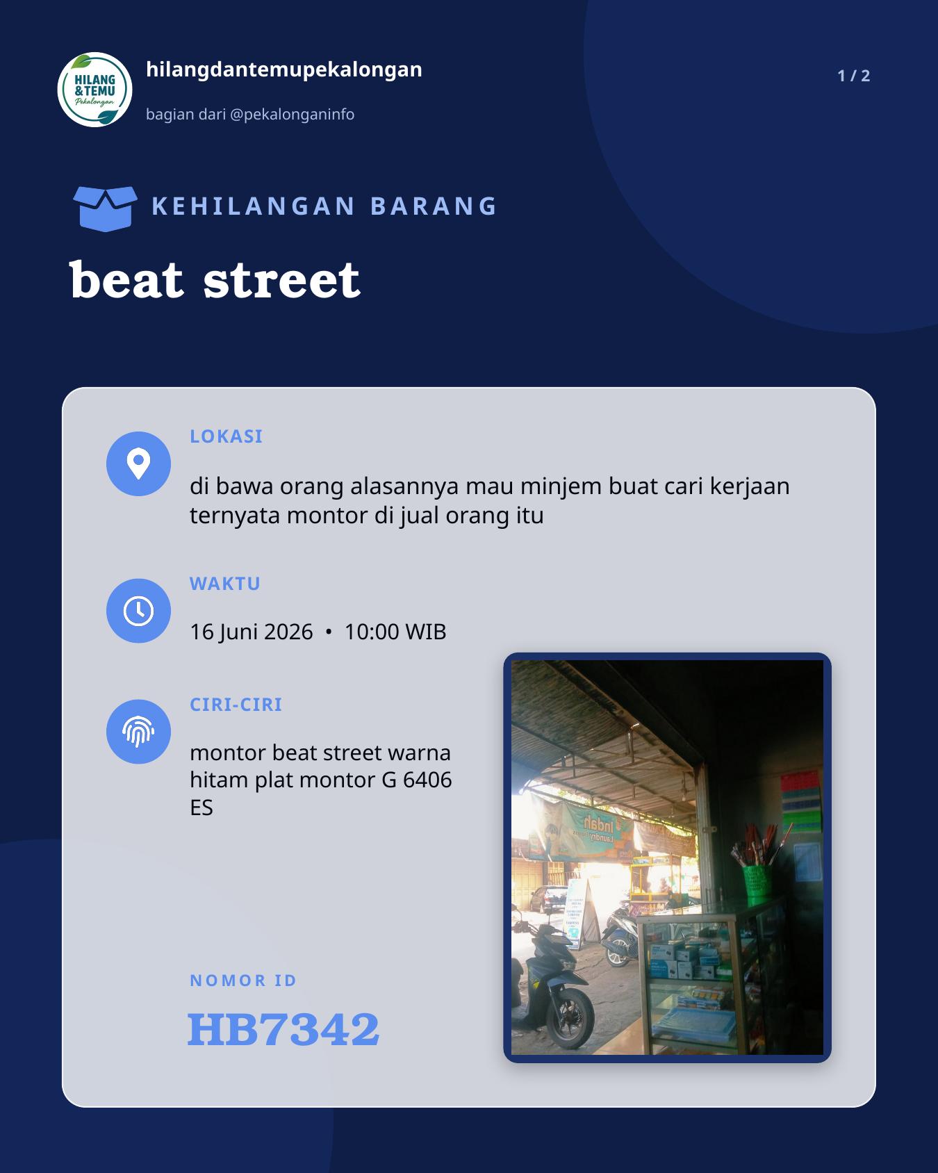 Slide 1 laporan beat street