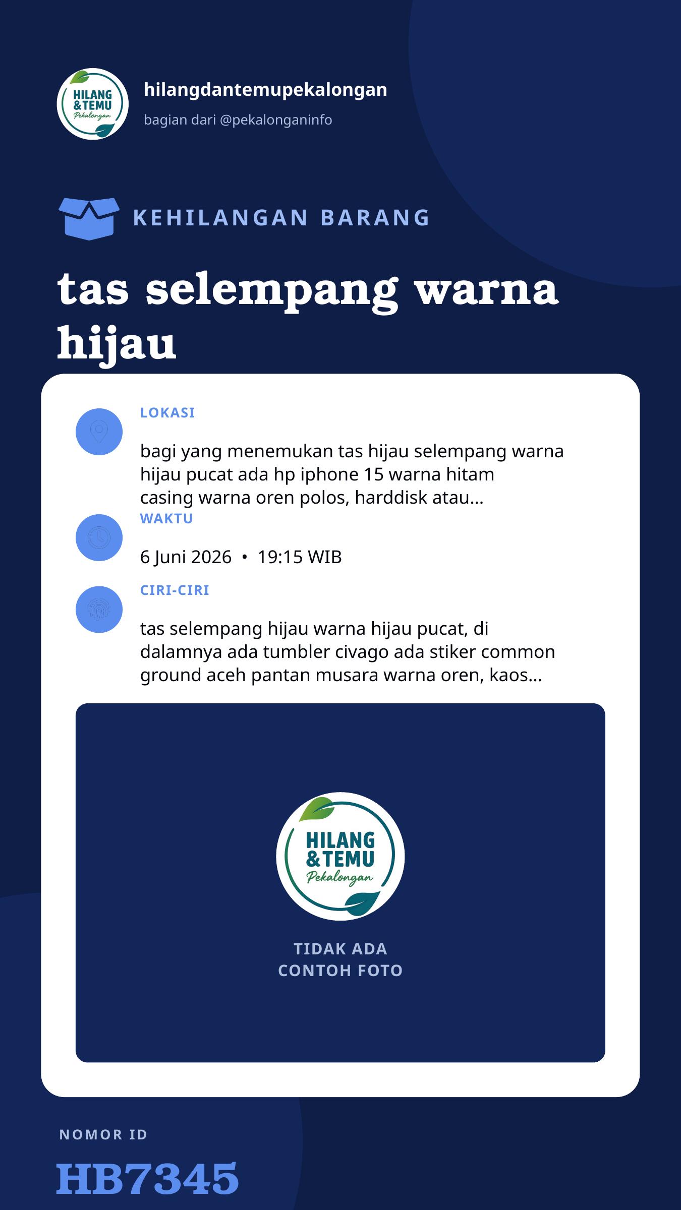 Story 9:16 laporan tas selempang warna hijau pucat