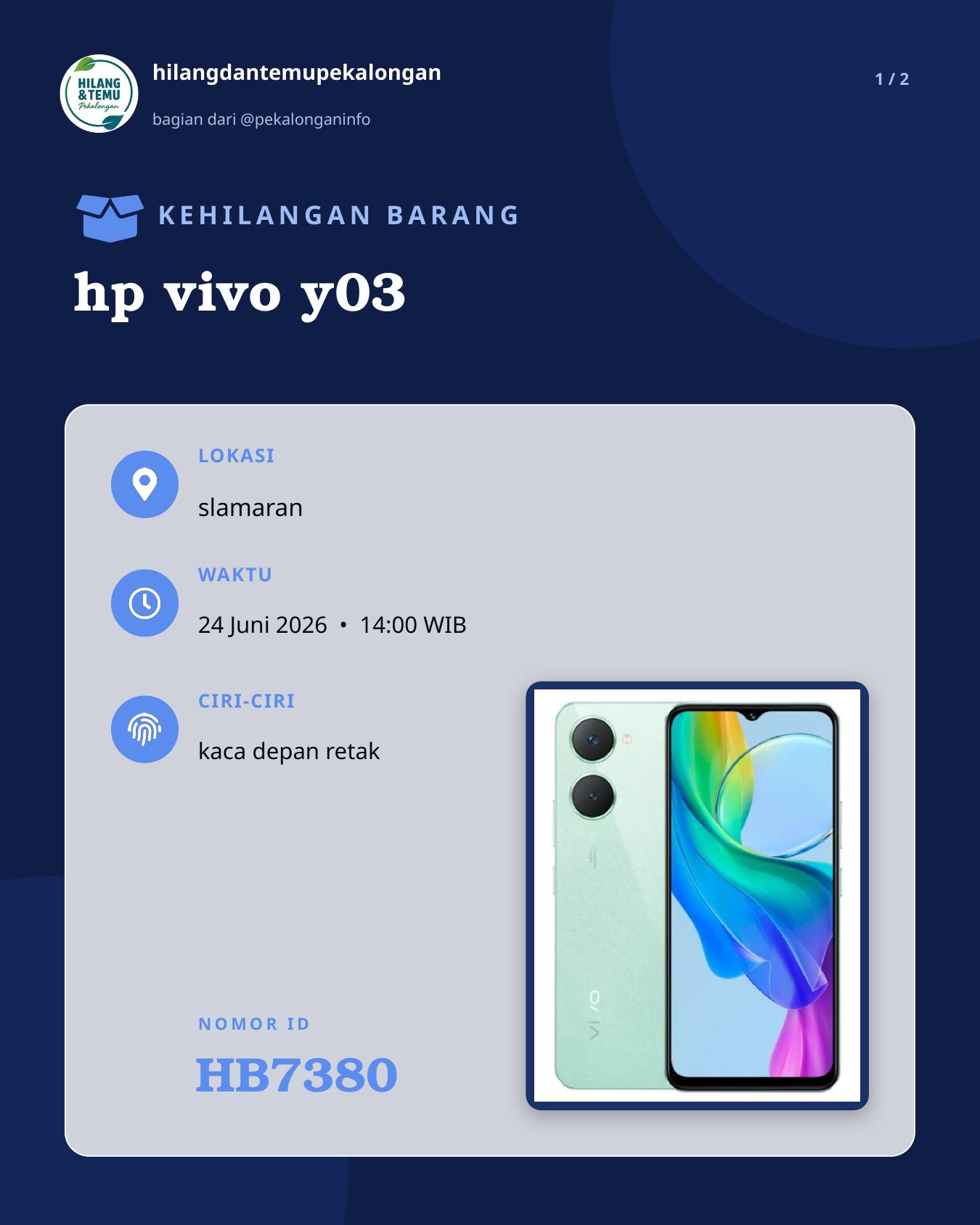 Slide laporan hp vivo y03 (HB7380)