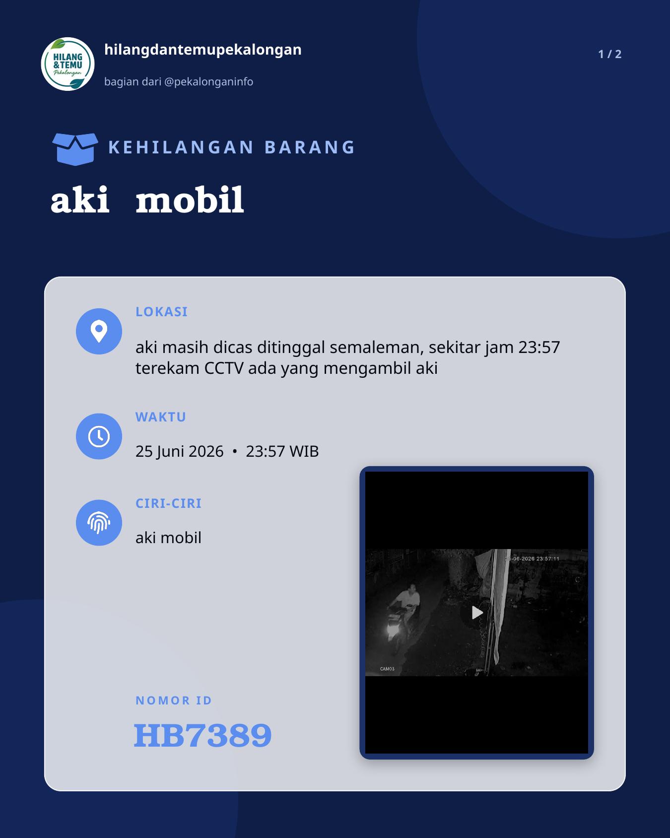 Slide 1 laporan aki mobil