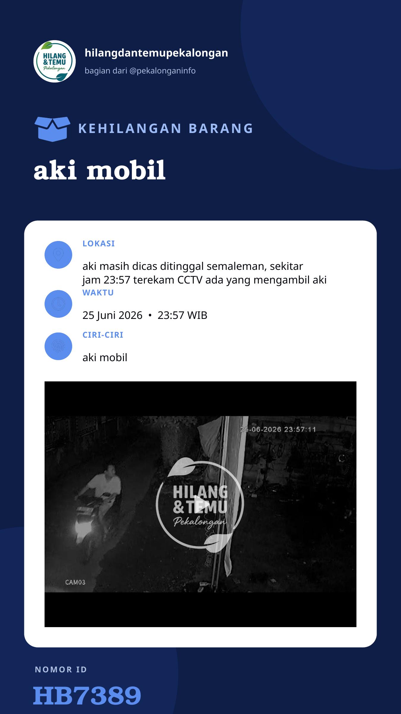Story 9:16 laporan aki mobil