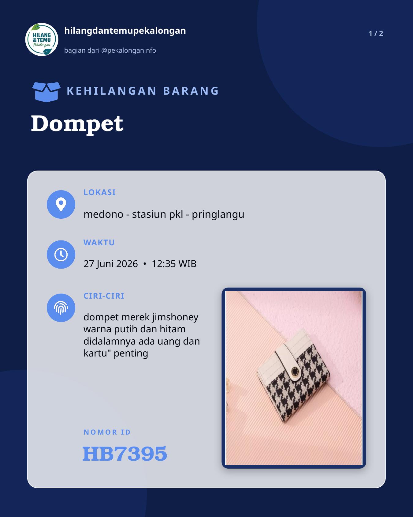 Slide laporan Dompet (HB7395)